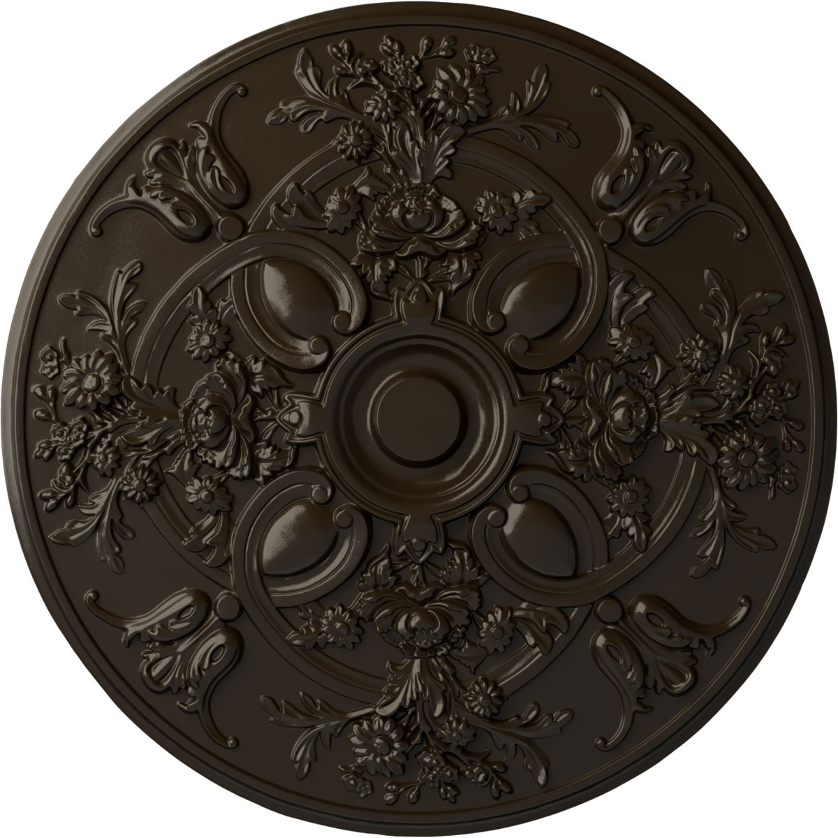 Ekena Millwork CM31BASHF Baile 31.25-in W x 31.25-in L Painted Stone Hearth Polyurethane Whole Ceiling Medallion