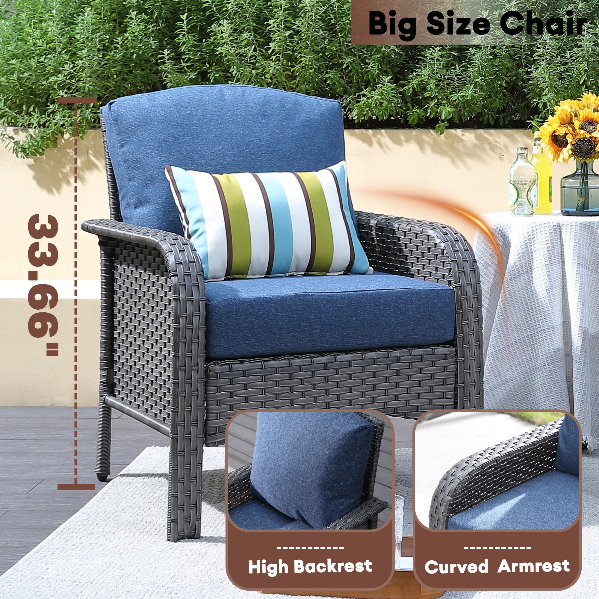XIZZI XIGNDS303-YMFP Patio-Conversation-Sets - View #6