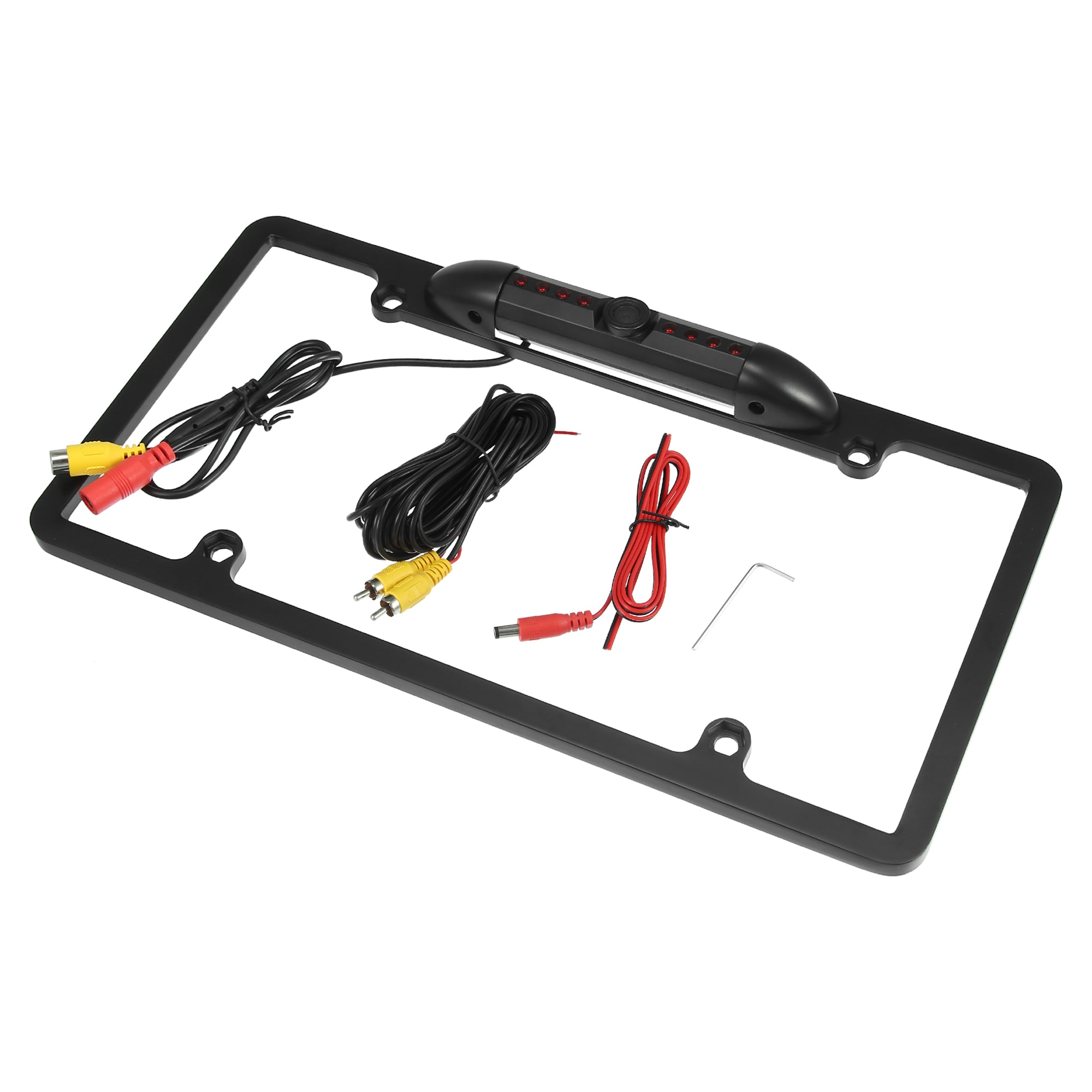 Unique Bargains HD Backup Camera for Trucks License Plate Backup Camera for Car Waterproof Infrared Night Vision 170 Degree Wide View Angle Rear View Camera