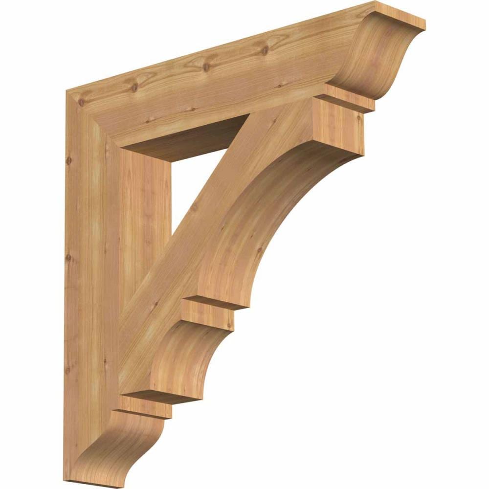 Ekena Millwork BKT06X30X30BOA01SWR Balboa traditional smooth 5-1/2-in x 30-in x 30-in Western red cedar Brown Wood Standard bracket
