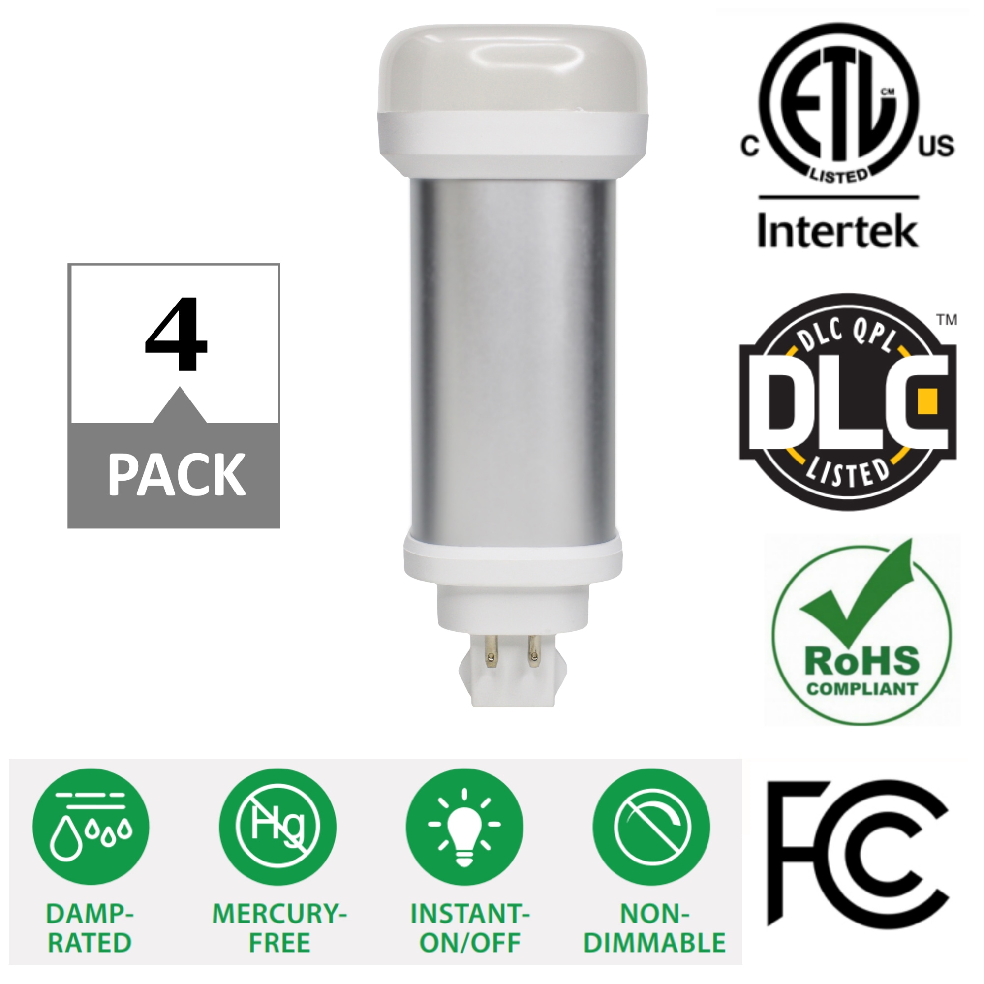 calorie oogsten Tol GX24q-4 pin base General Purpose LED Light Bulbs at Lowes.com