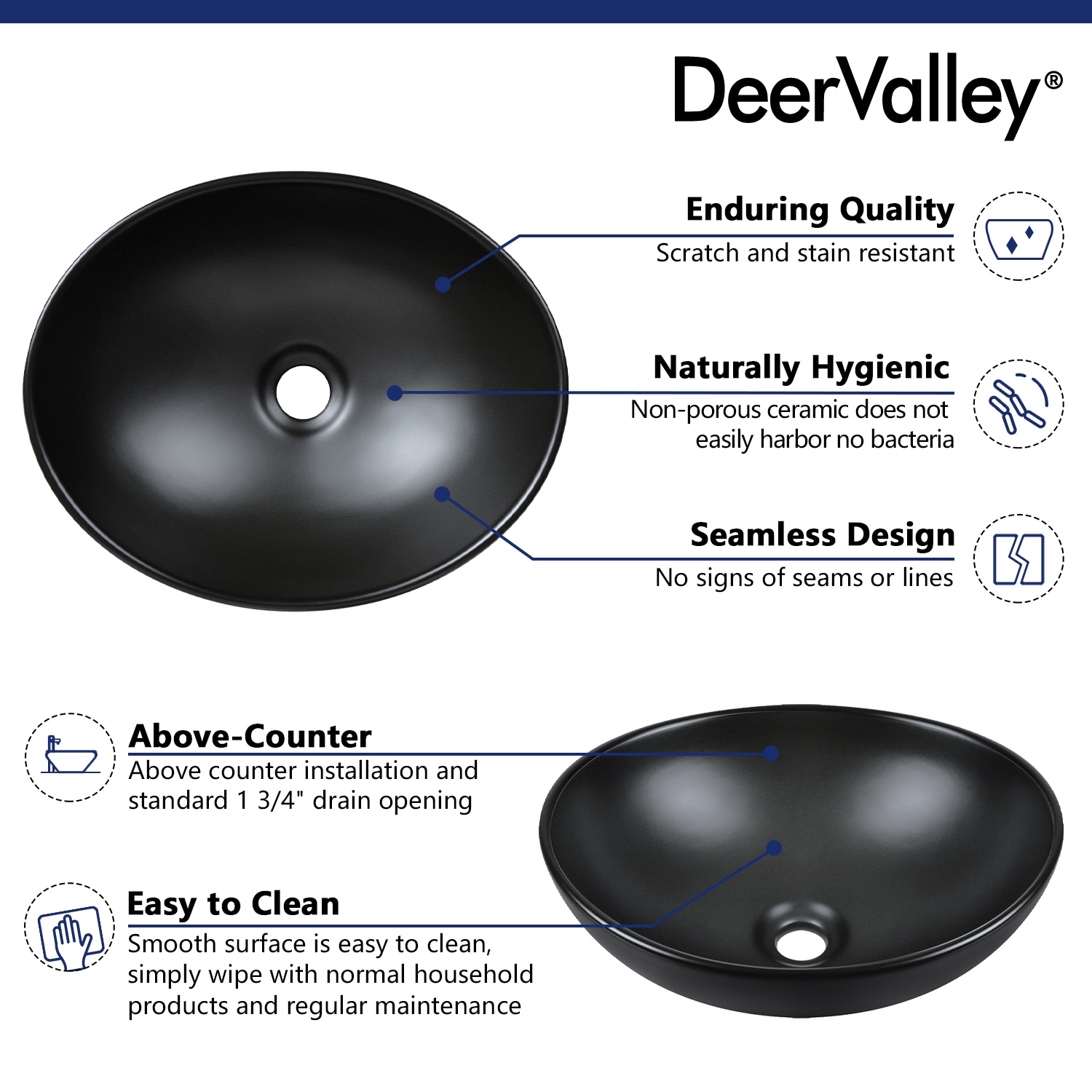DeerValley DV-1V0011 Bath-Sink - View #3