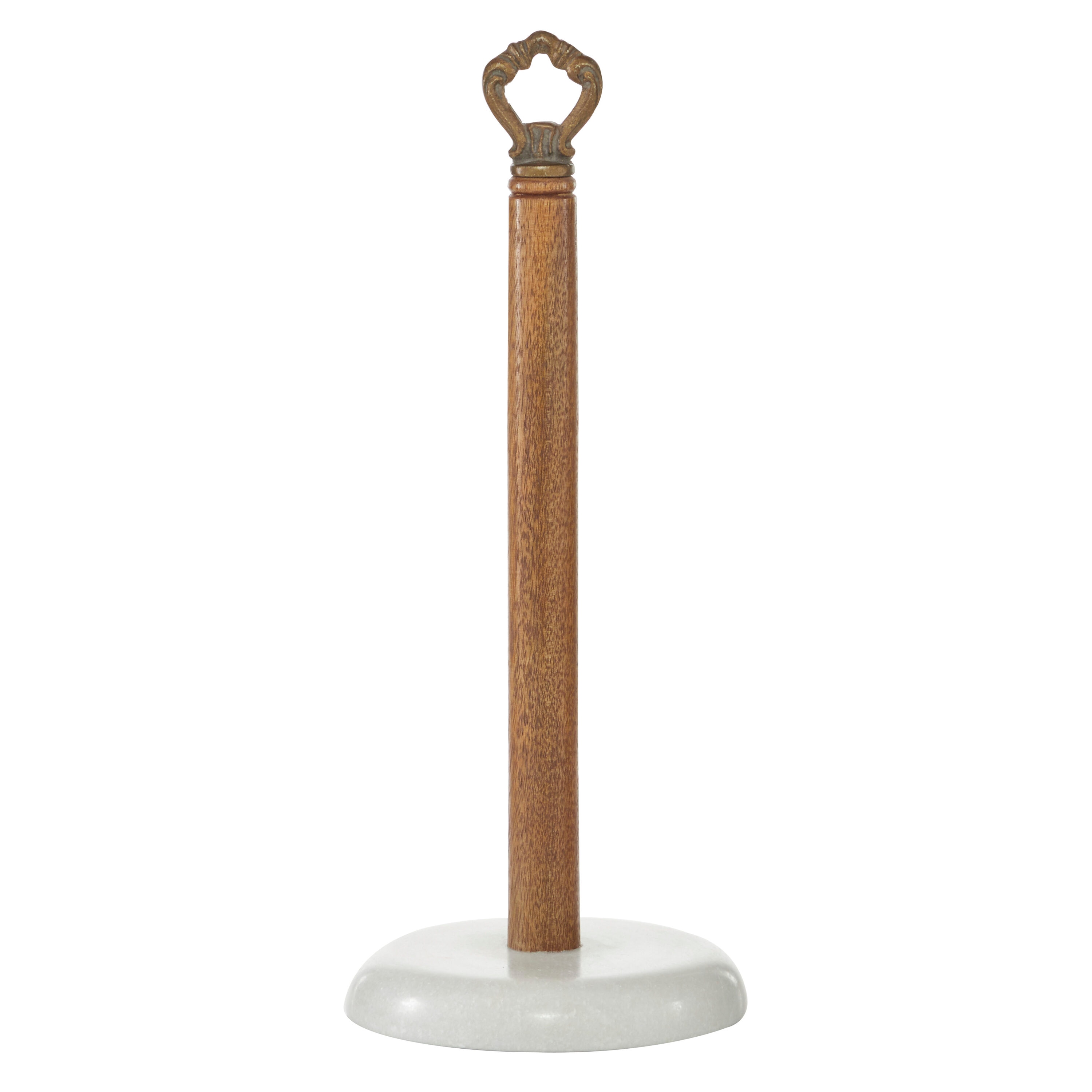 Copper & Wood Paper Towel Holder 