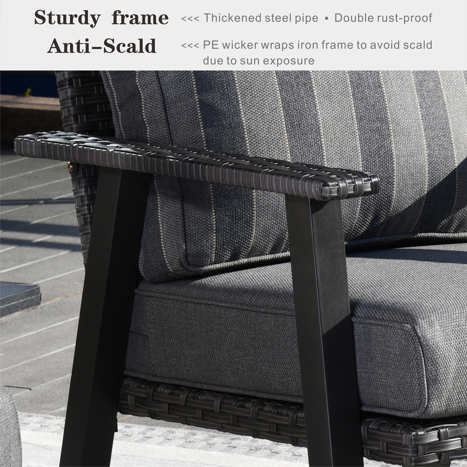 Pouuin SHW20T07 Patio-Conversation-Sets - View #9