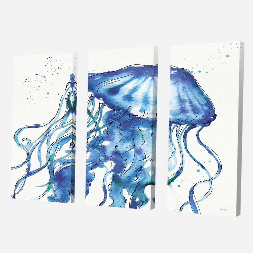 Designart PT30008-3PXXL 40-Inches H x 60-Inches W Coastal Canvas Print