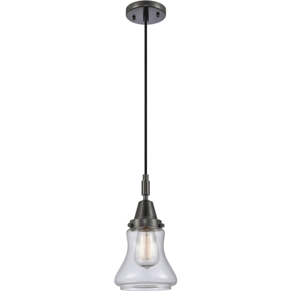 Innovations Lighting -  447-1P-BK-G192 Bellmont 1 Light 65 inch Matte Black Mini Pendant Ceiling ...