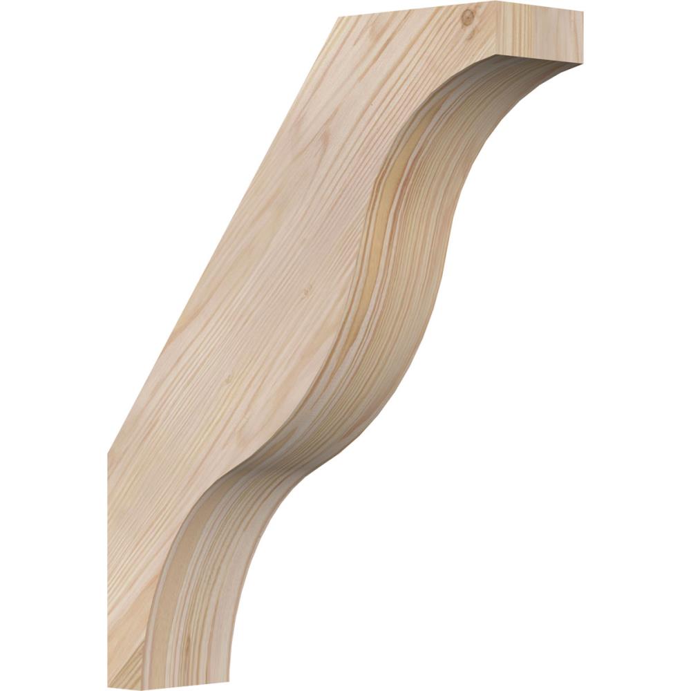 Ekena Millwork BRC04X14X18FST00SDF 3-1/2-in x 14-in x 18-in Douglas Fir Unfinished Wood Funston Smooth Knee Brace