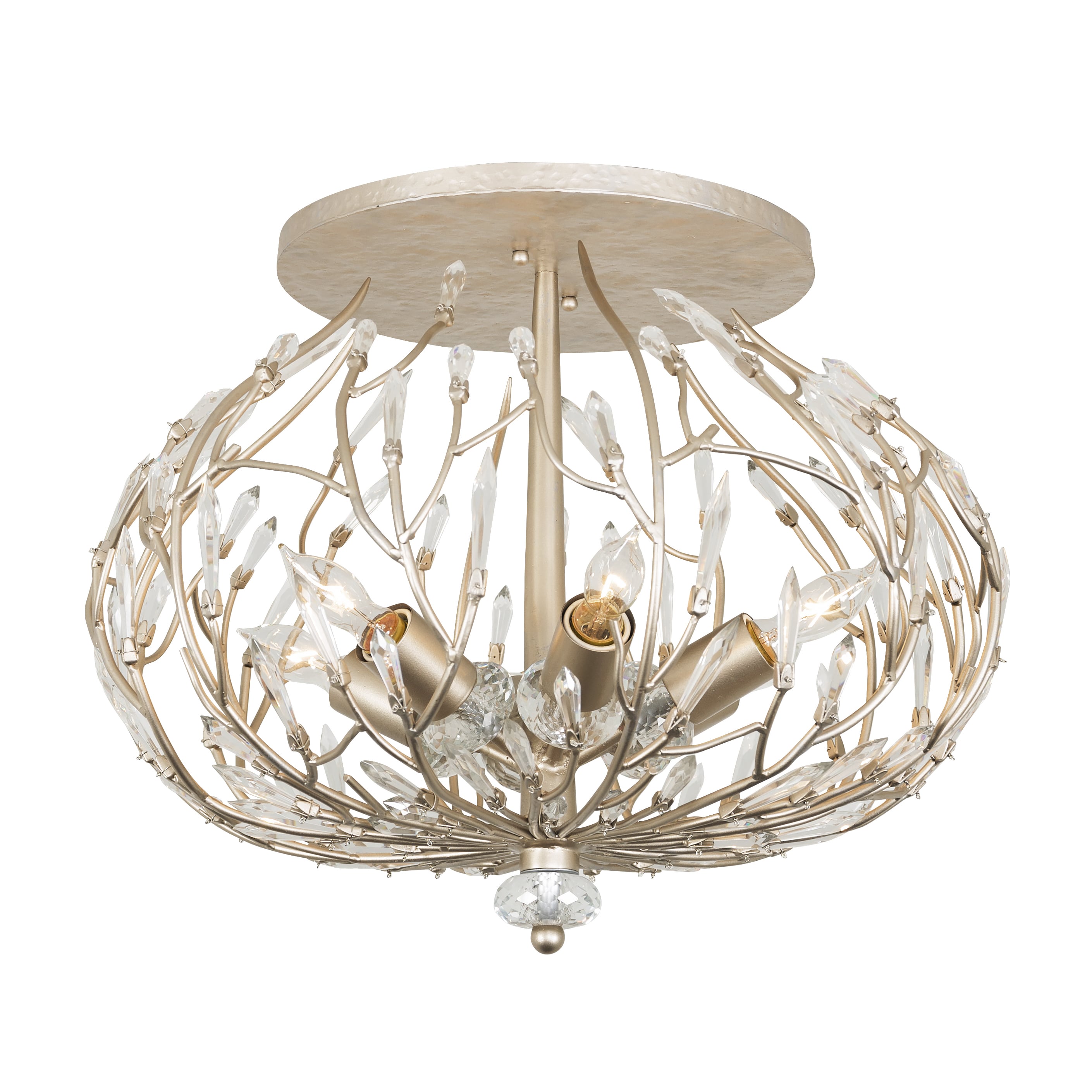 Varaluz 271S06GD Bask 6 -Light 19.5-in Gold Flush Mount Light