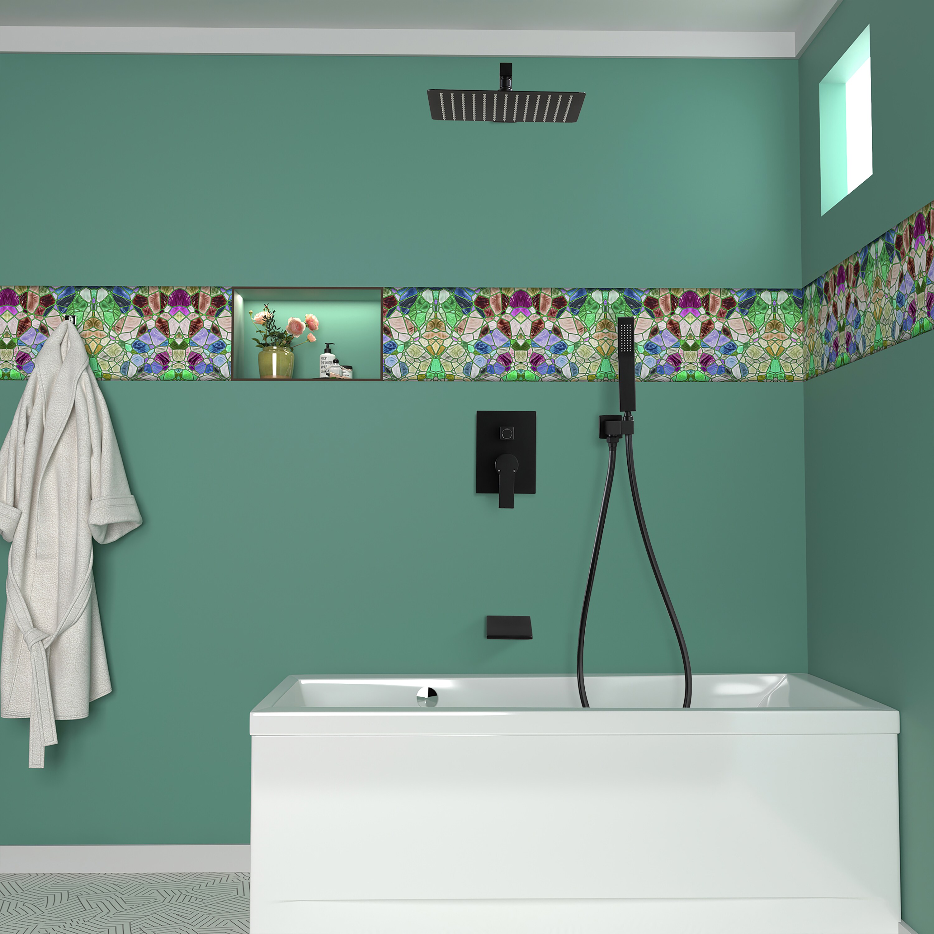 CASAINC CS3623-10MB Showerhead-Bar-Panels - View #2