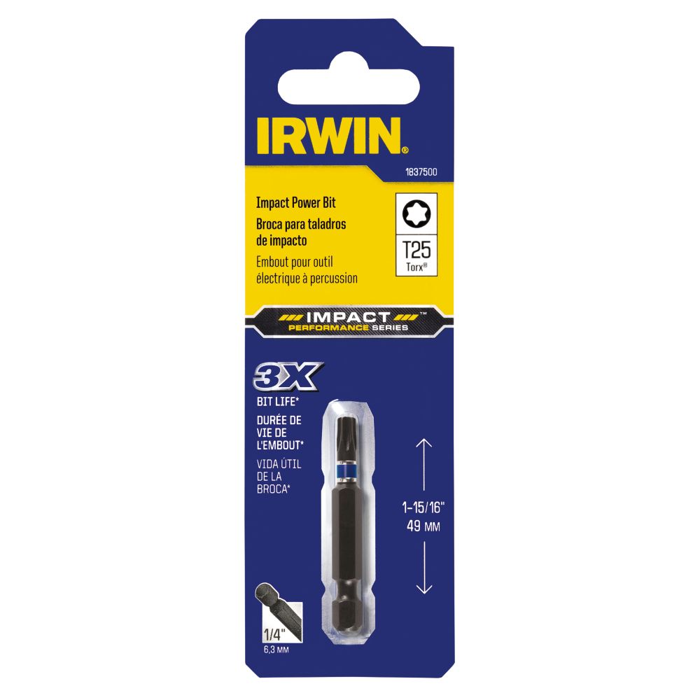 IRWIN 1837500 1/4-in x 1-15/16-in Torx Impact Driver Bit