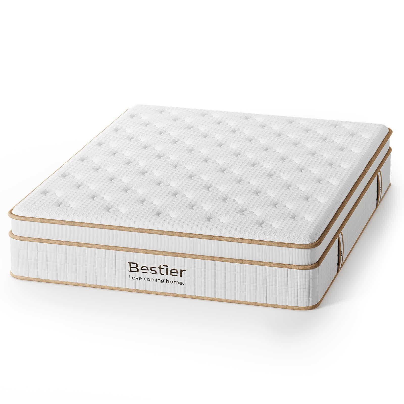Bestier LOW-B901214T-WHITE Mattresses-Boxsprings - View #9