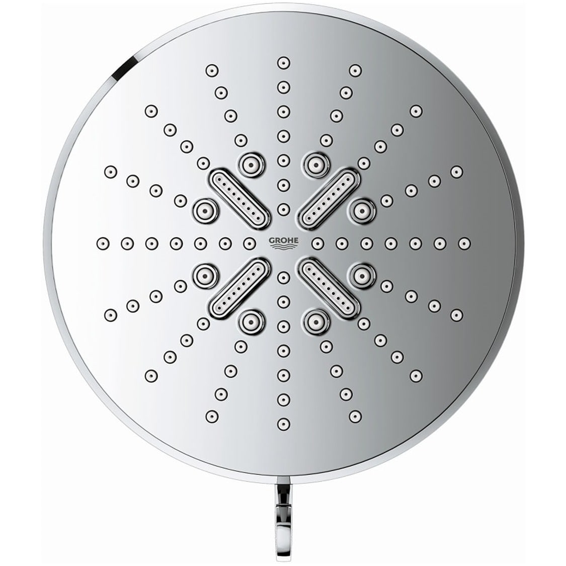 Chrome 3-Setting Wall Mounted Rain Shower Head