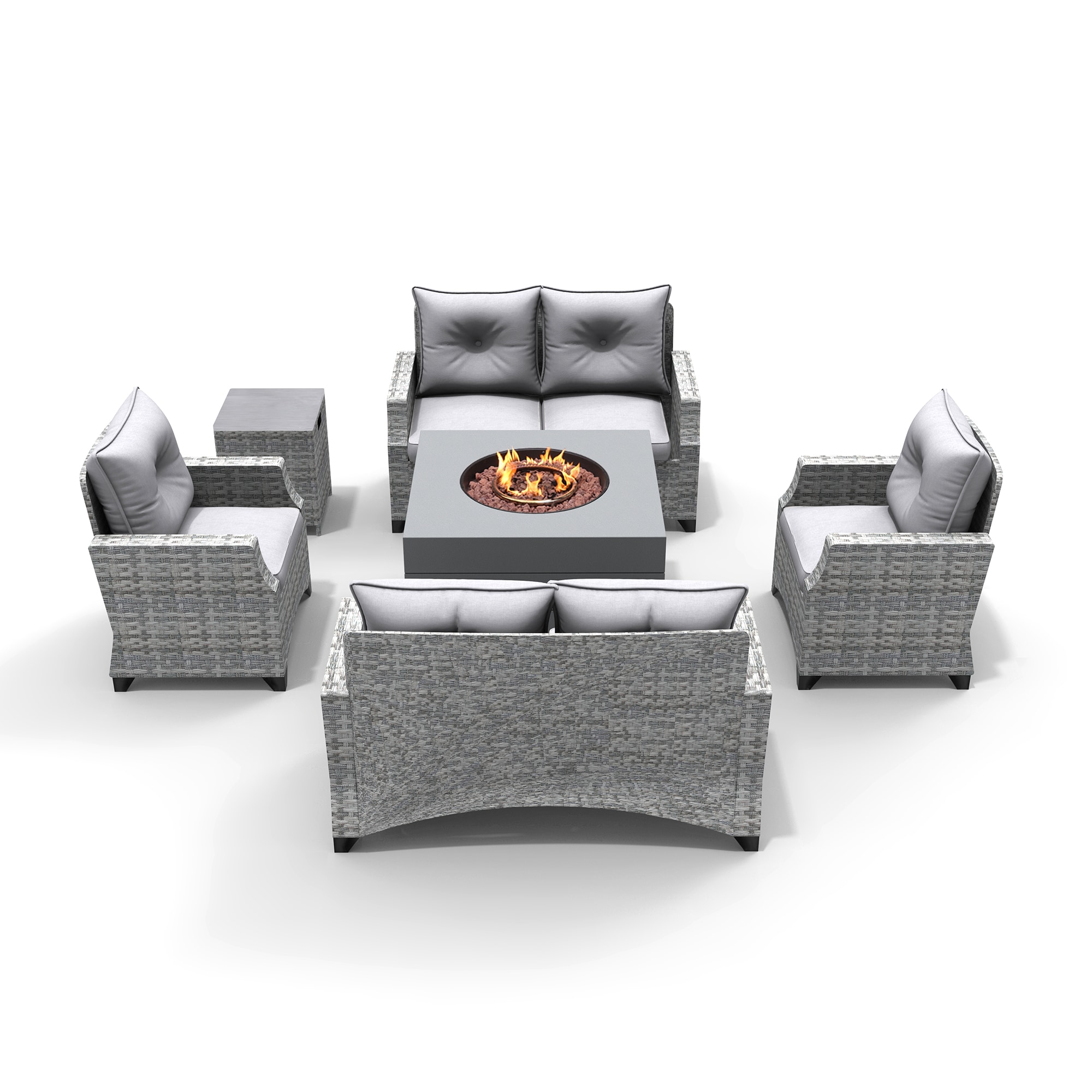 Moda Furnishings 2140-1801-2S Patio-Conversation-Sets - View #5