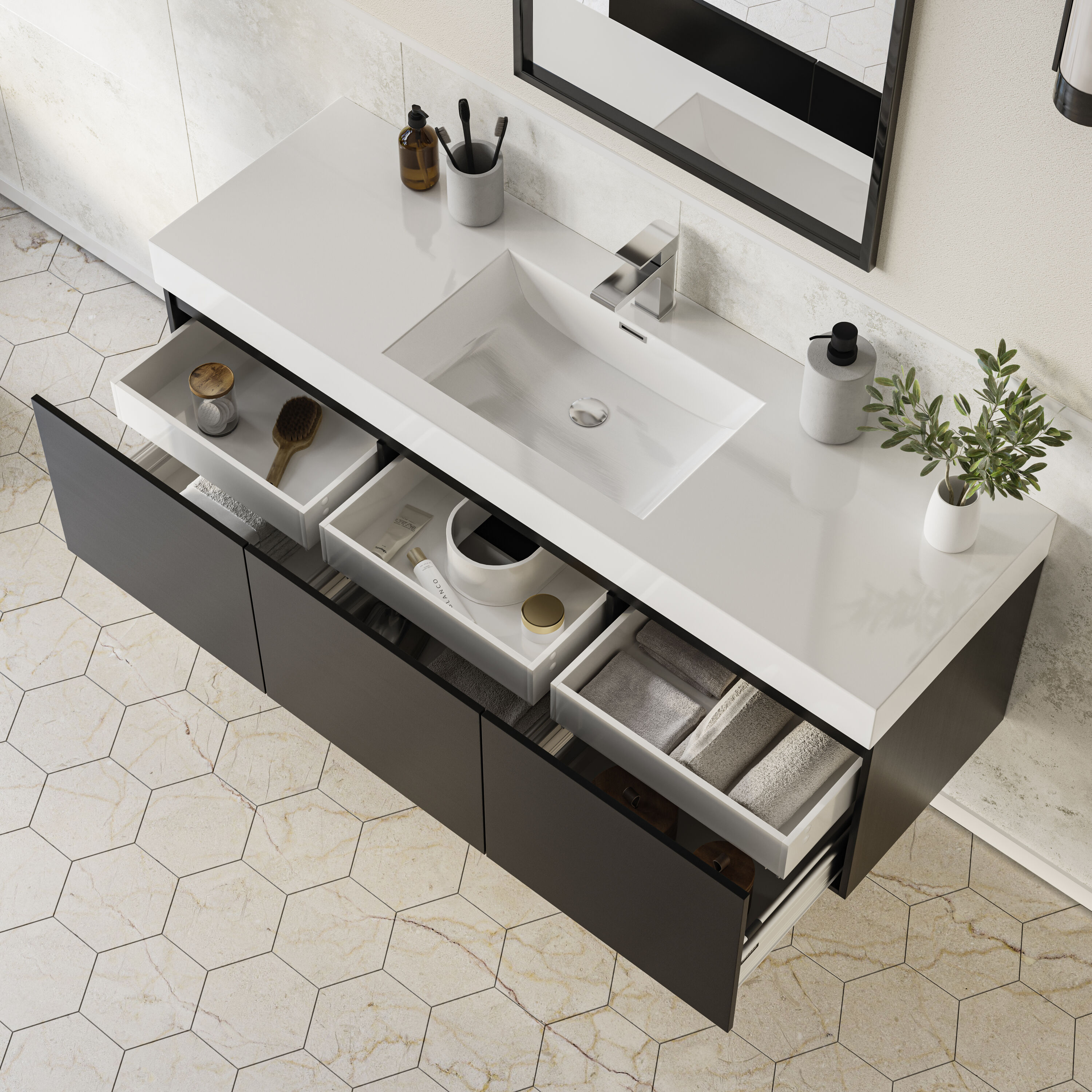 Fresca FCB8041BW-I Bath-Vanity-Combo - View #3