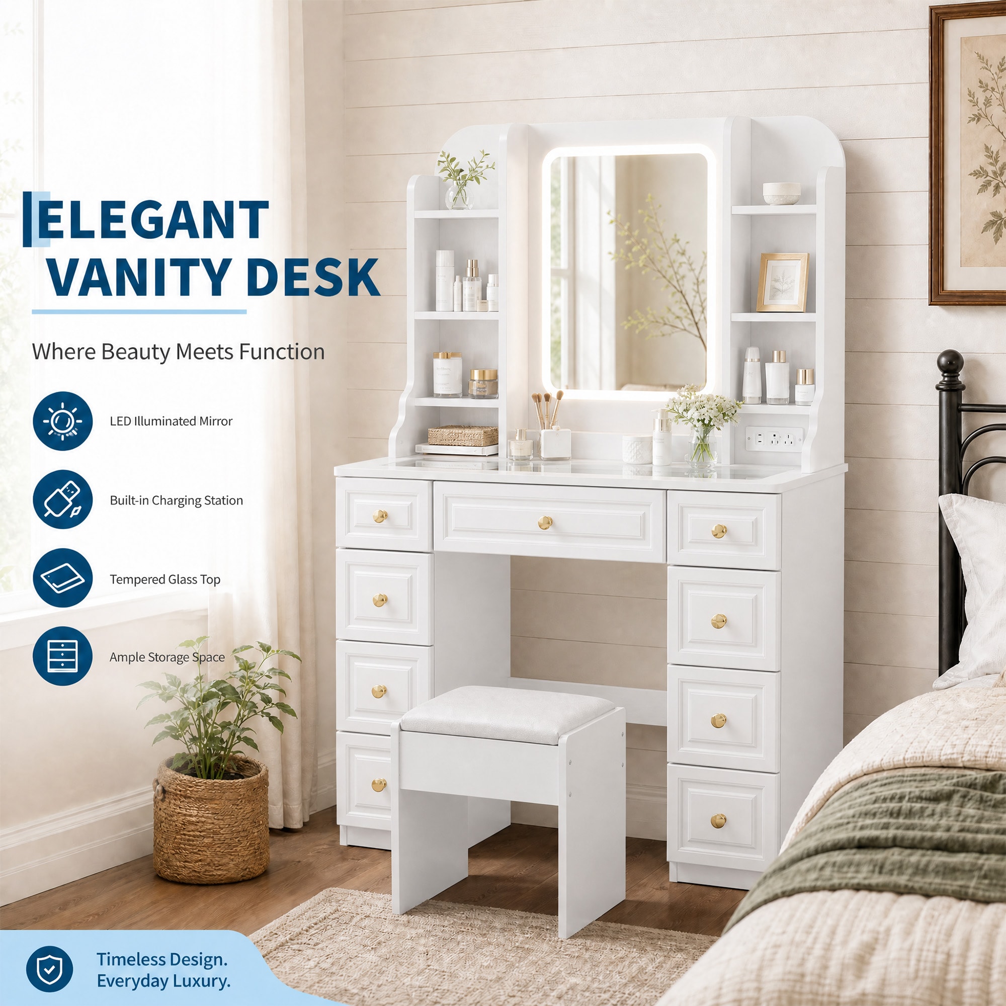 Garvee BINLSQ4H60V0ATN Bedroom-Vanities - View #7