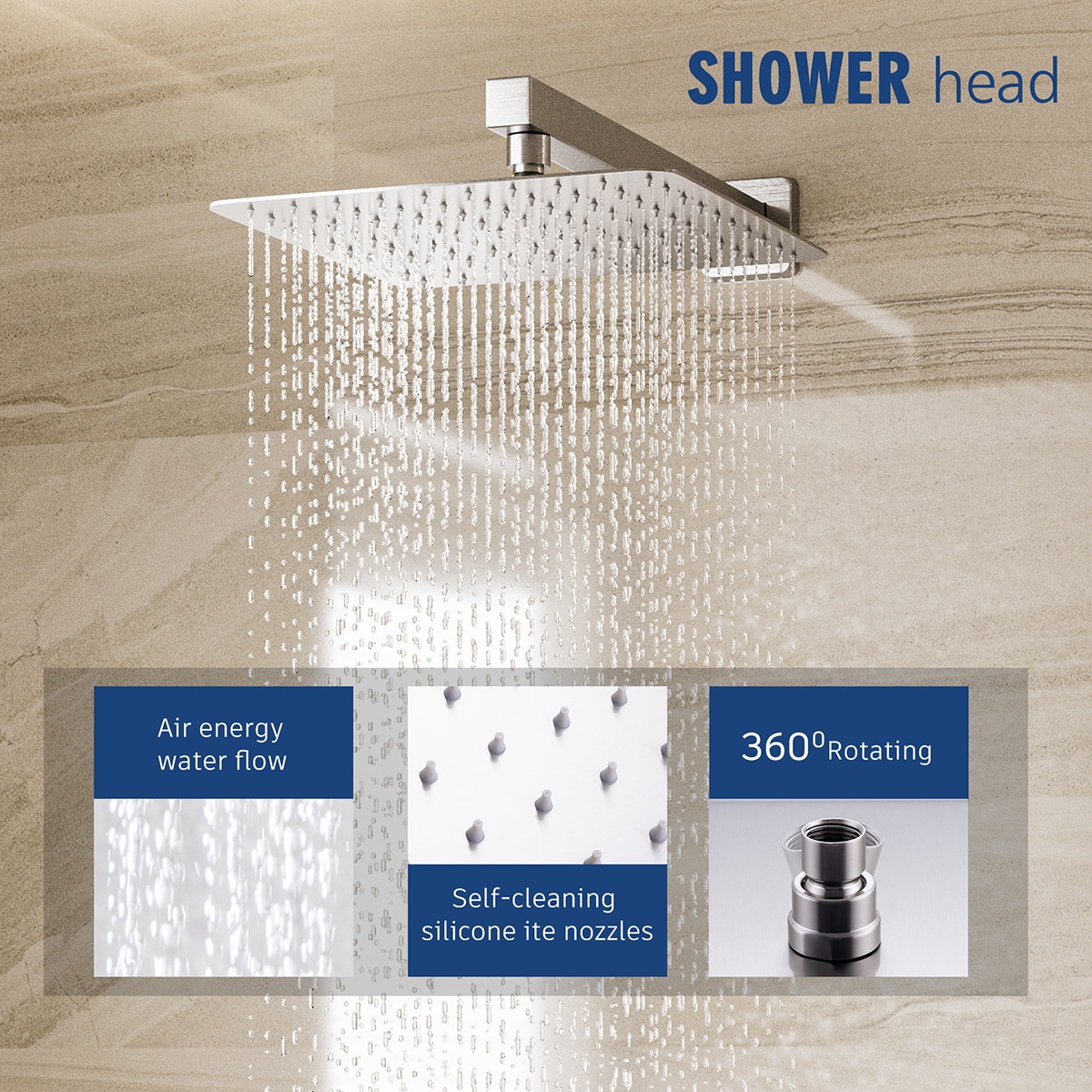 Mondawe MOEB112-12BN Showerhead-Bar-Panels - View #8