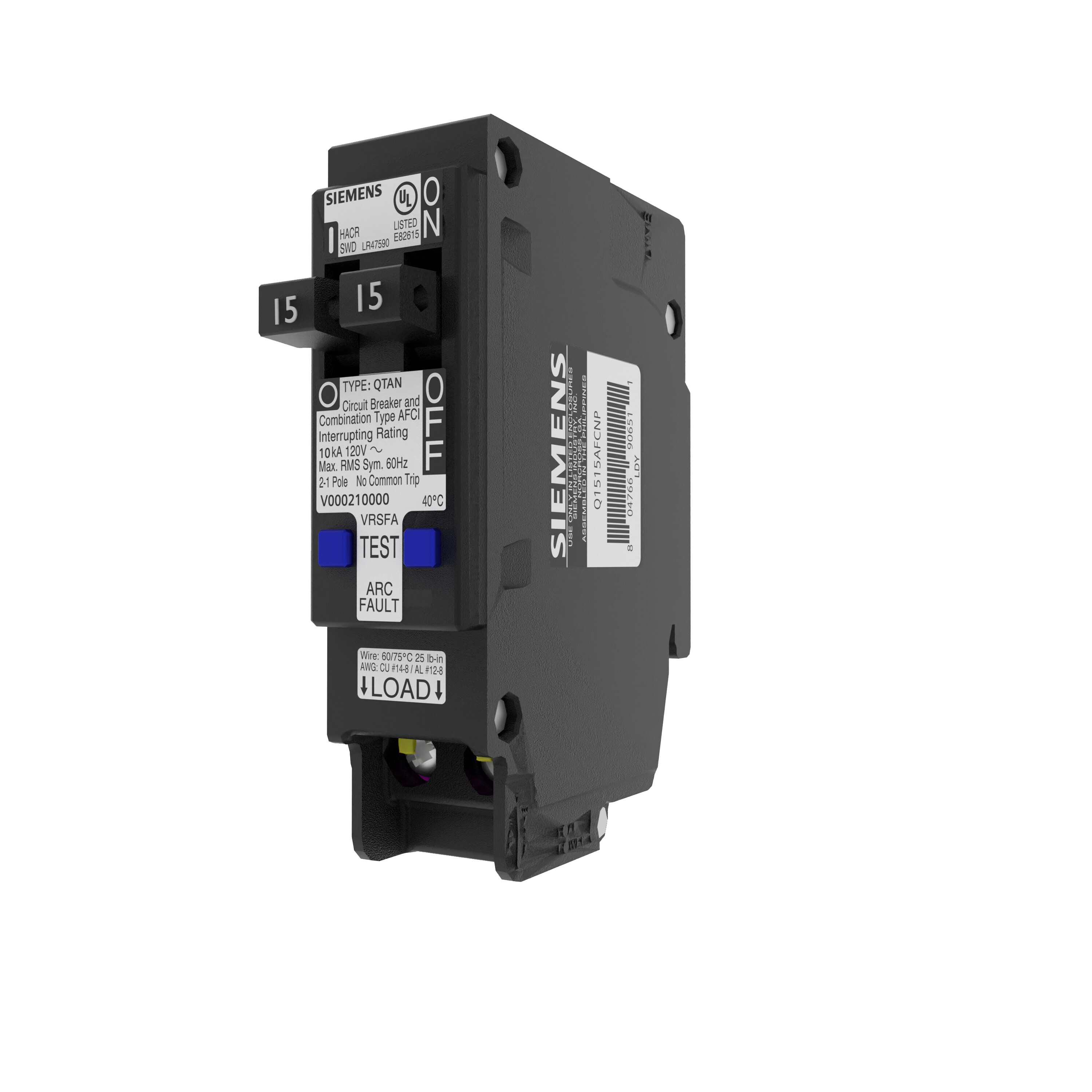 Siemens Q1515AFCNP Circuit-Breakers - View #2