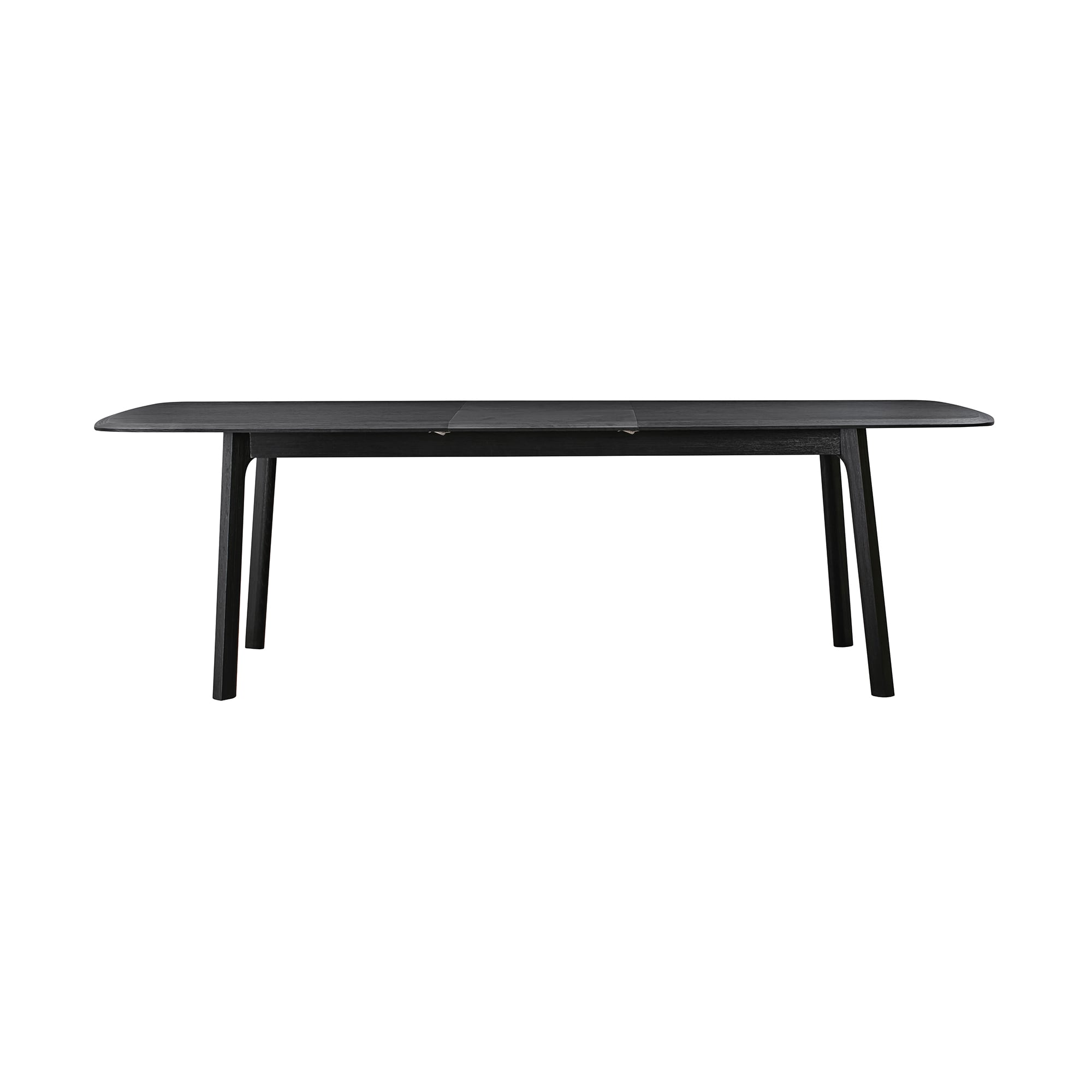 Armen Living LCHNDIBLK Natural Contemporary/Modern Extending Butterfly leaf Dining Table, Wood with Natural Wood 98-Inches L x 30-Inches H