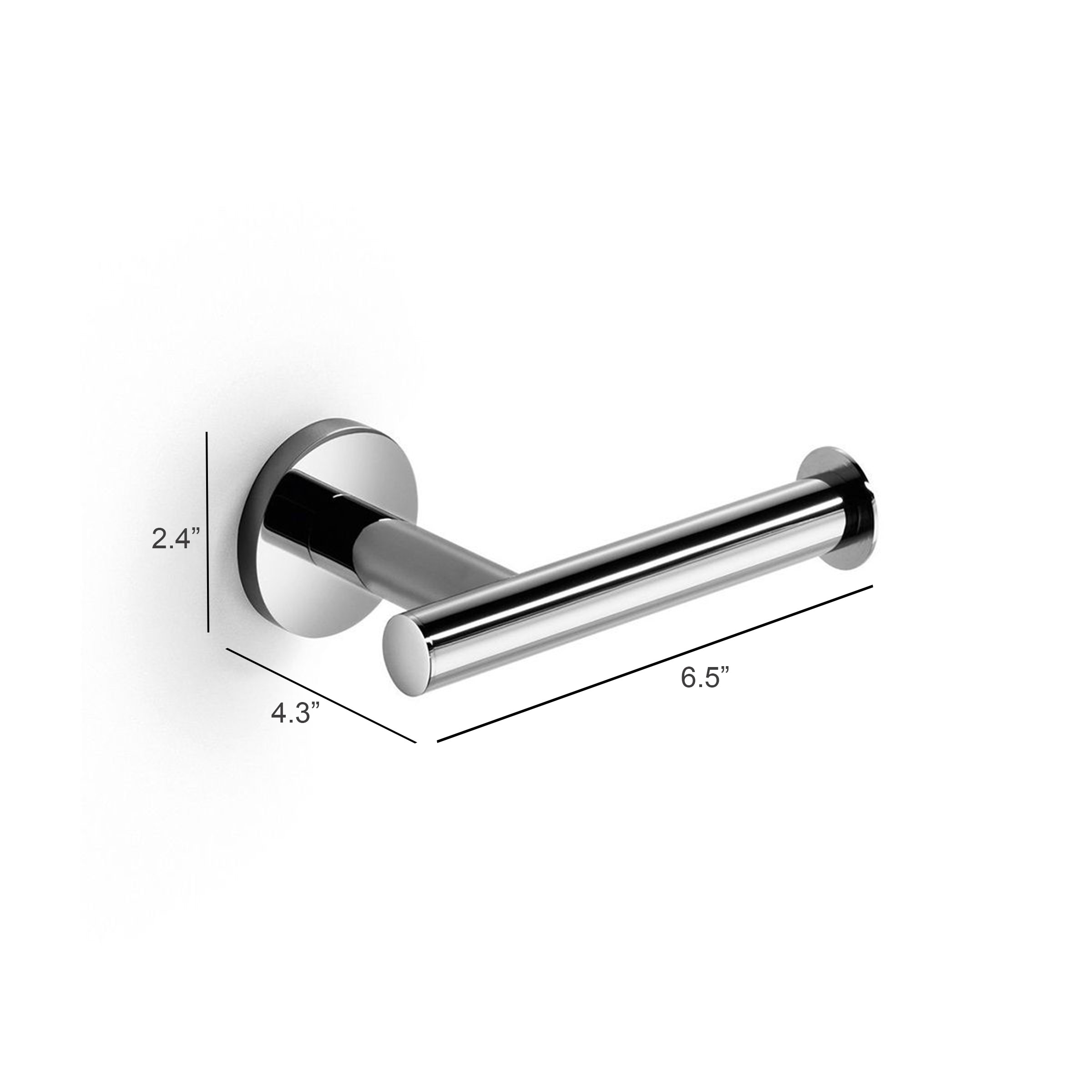 Capri Mega Roll Toilet Paper Holder in Polished Chrome