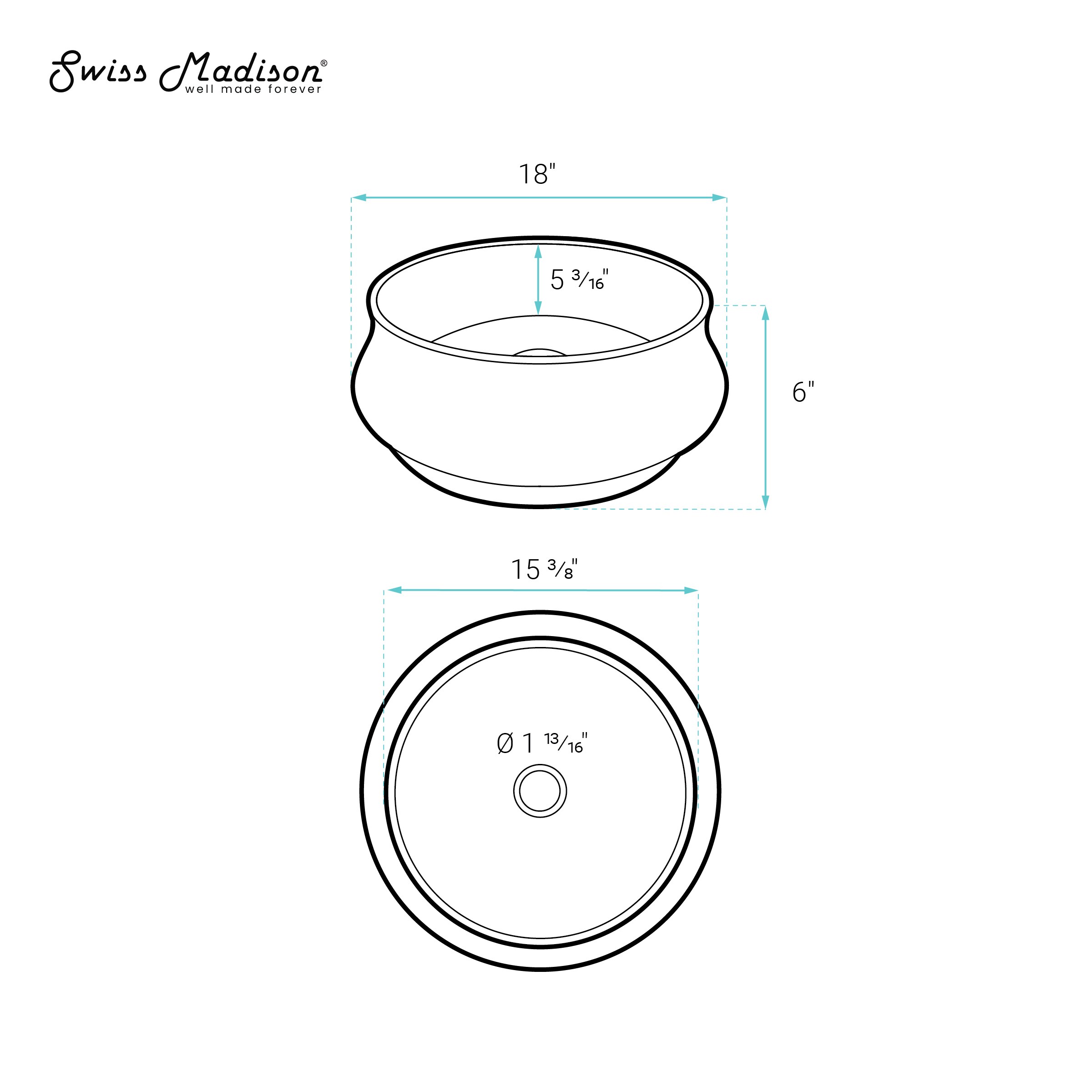 Swiss Madison SM-25-VSTHU03DG Bath-Sink - View #7