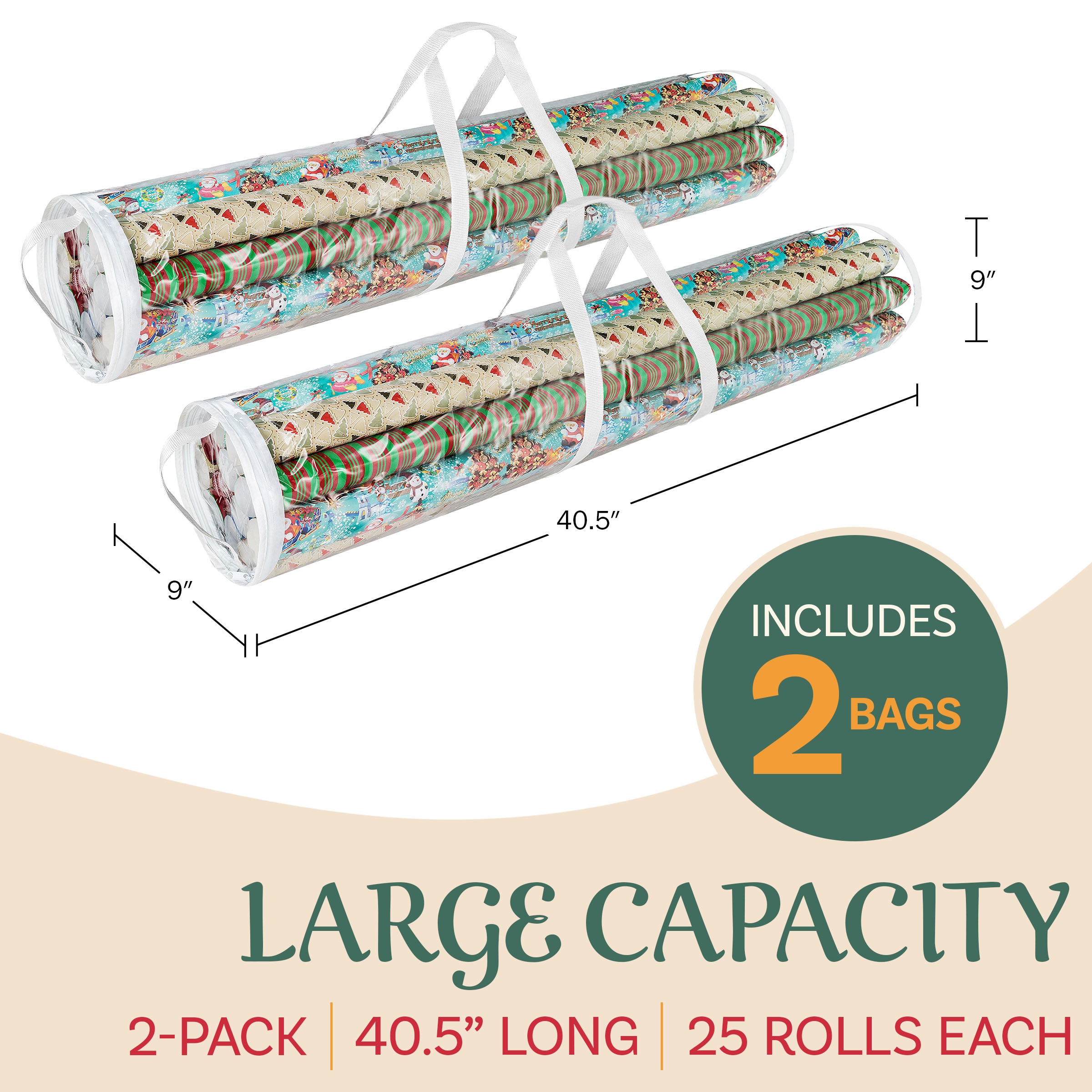 Hastings Home 174120QKQ Wrapping-Paper-Storage - View #2