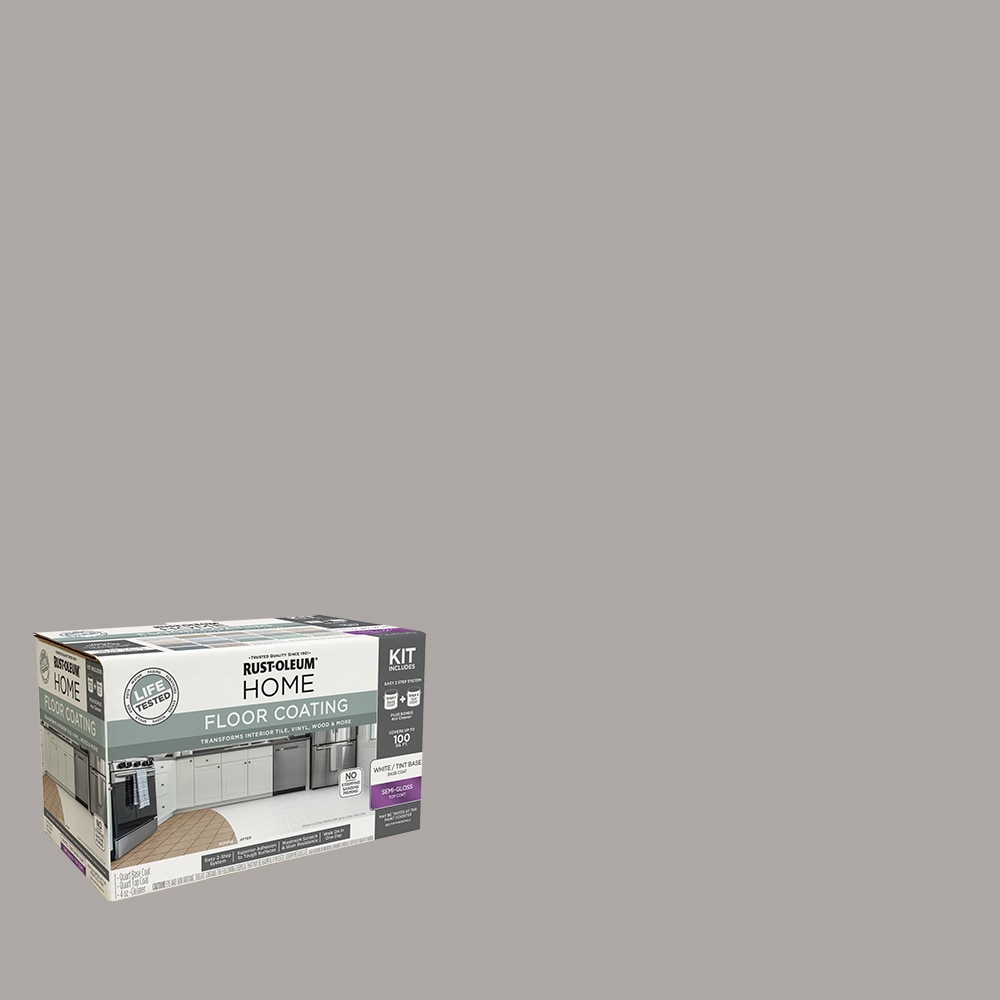 Rust-Oleum 363701T Home Floor Coating Gray Owl Semi-gloss Interior Porch and Floor paint ( Kit )