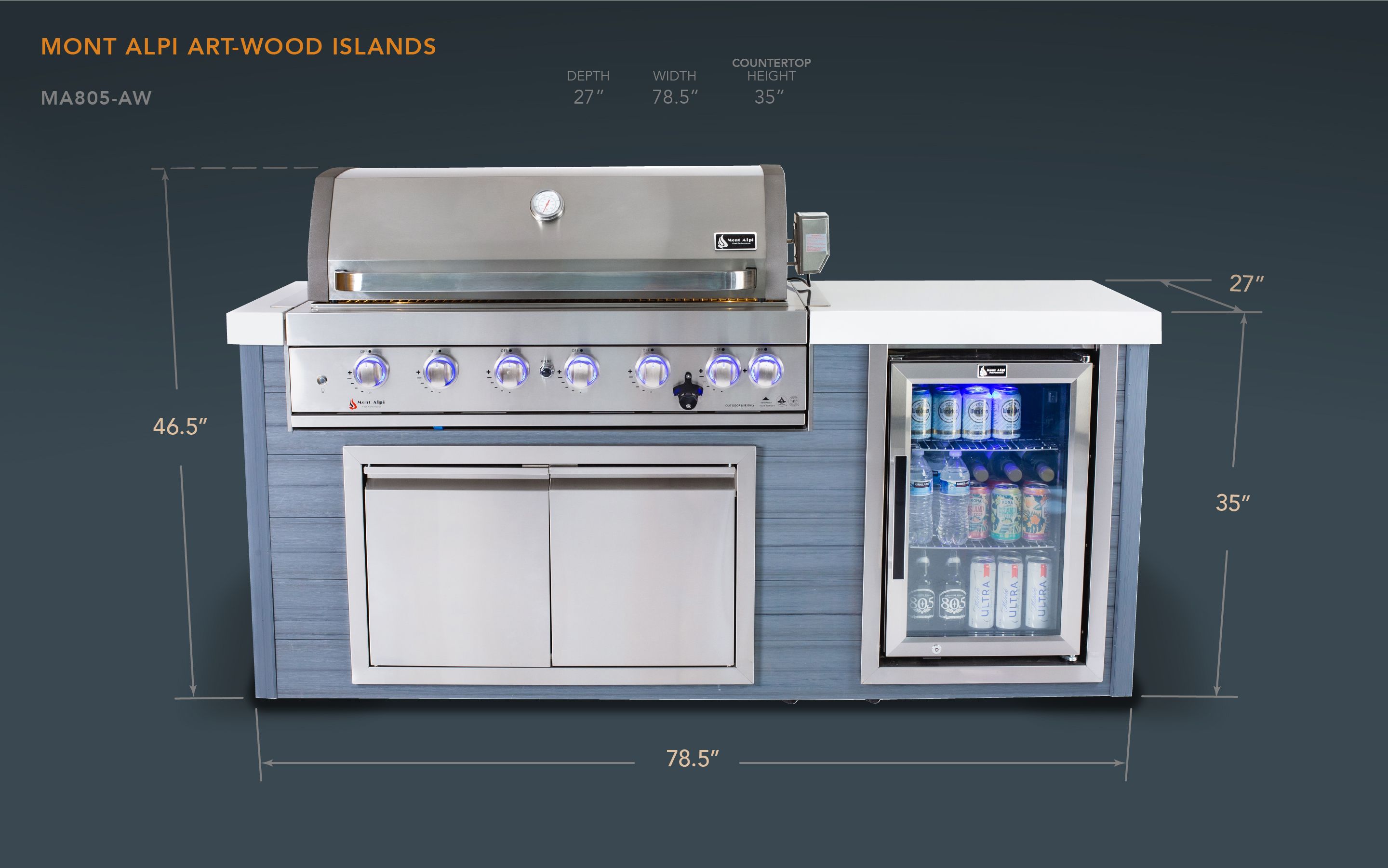 Mont Alpi MA805-AW Modular-Outdoor-Kitchens - View #2