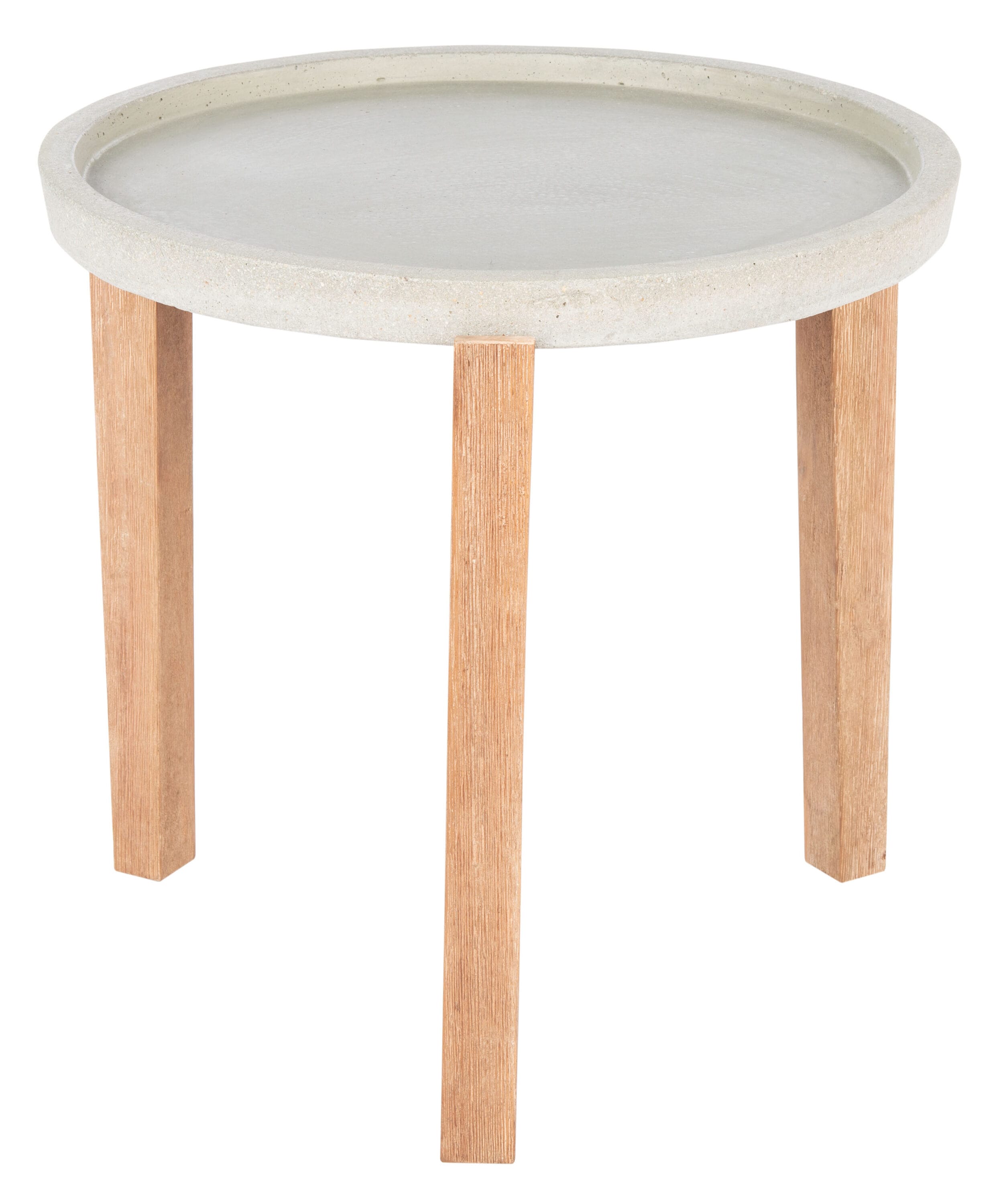 Safavieh PAT1510B Serka Round Outdoor End Table 20.8-in W x 20.8-in L
