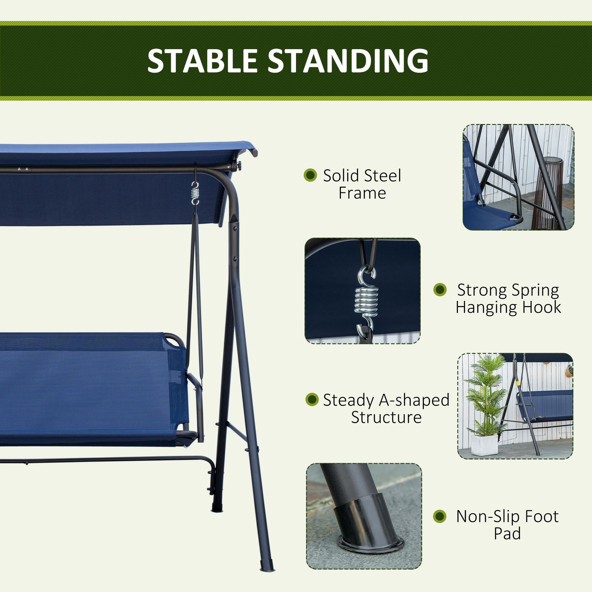 Miki Shinly AB-4123-288JJ Swing-Gliders - View #4
