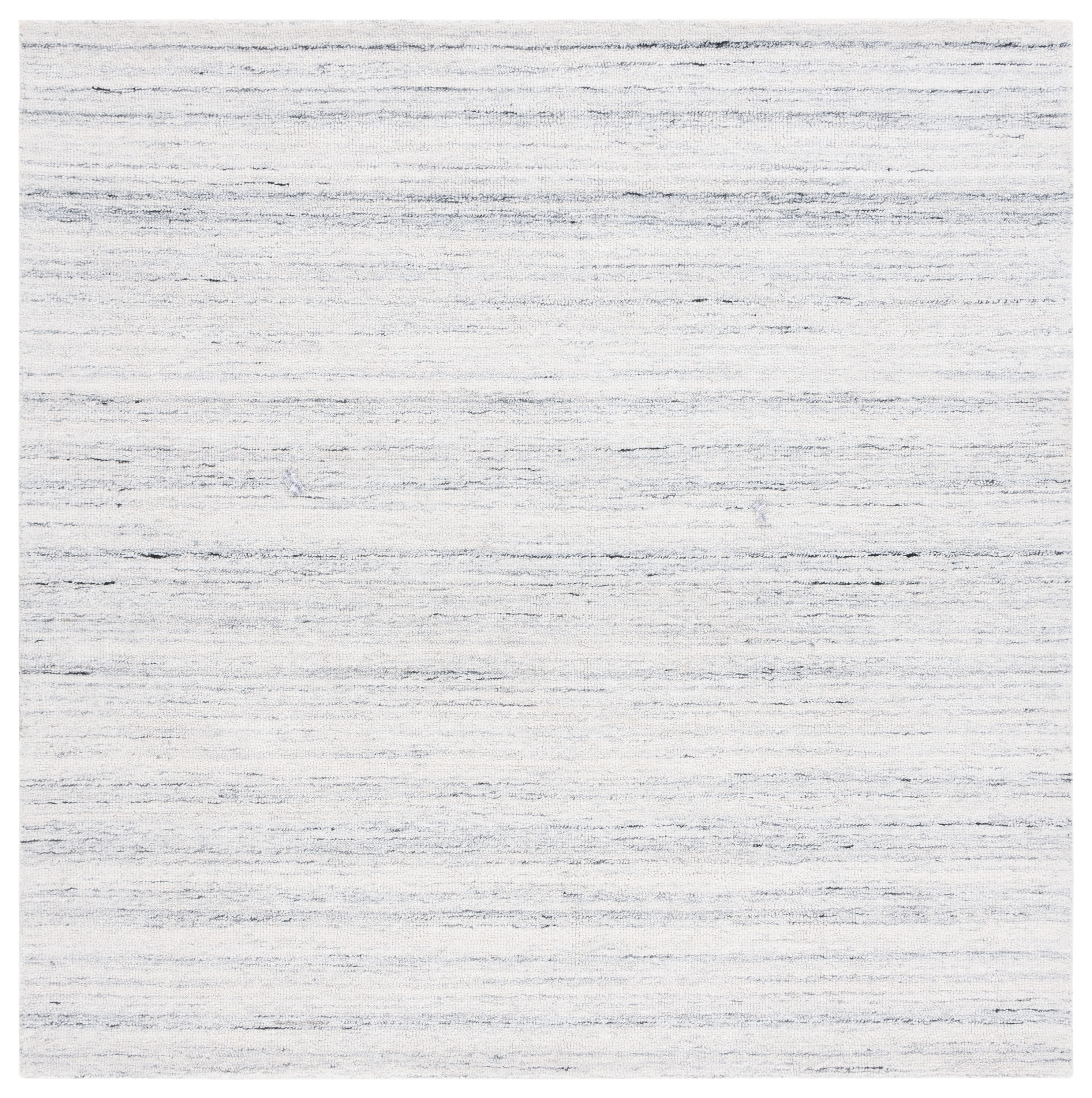 Safavieh OMP101A-6SQ 6 x 6 (ft) Loomed Polyester Ivory Square Indoor/Outdoor Stripe Mid-Century Modern Area rug