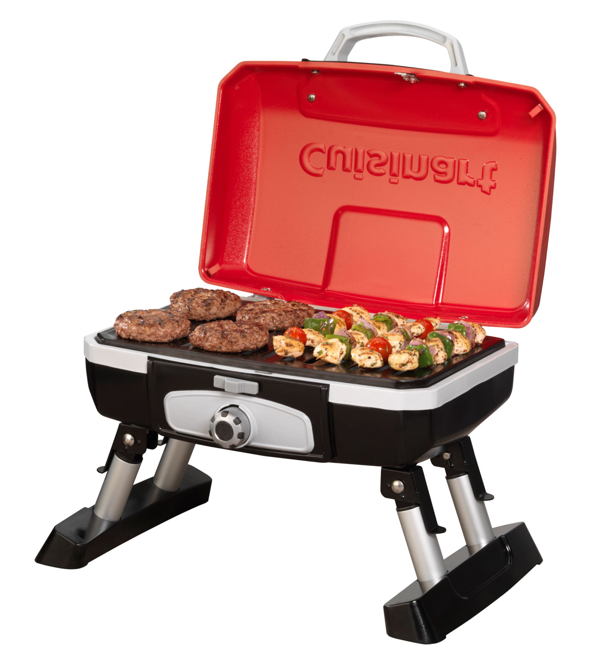 Cuisinart 150-Sq in Red Portable Liquid Propane Grill CGG-180T Sansujyuku sansujyuku.com