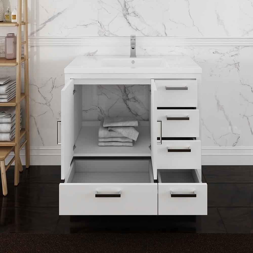 Fresca FCB9436WH-R-I Bath-Vanity-Combo - View #4