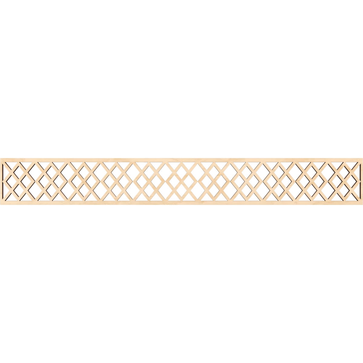Ekena Millwork MLDB06X46HADBI Hadley Fretwork Flat Trim 6-in x 3.86-ft Birch Brown Unfinished 2156069 Pierced Wall Panel Moulding