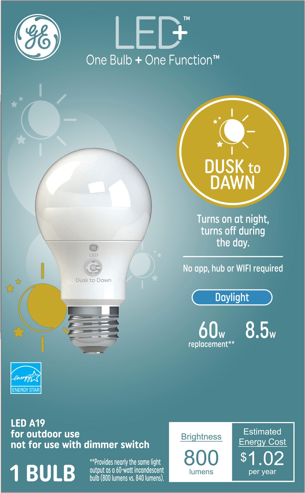 GE LED+ Motion Lamp LED Light Bulbs,General Purpose, A21 Bulb, 12