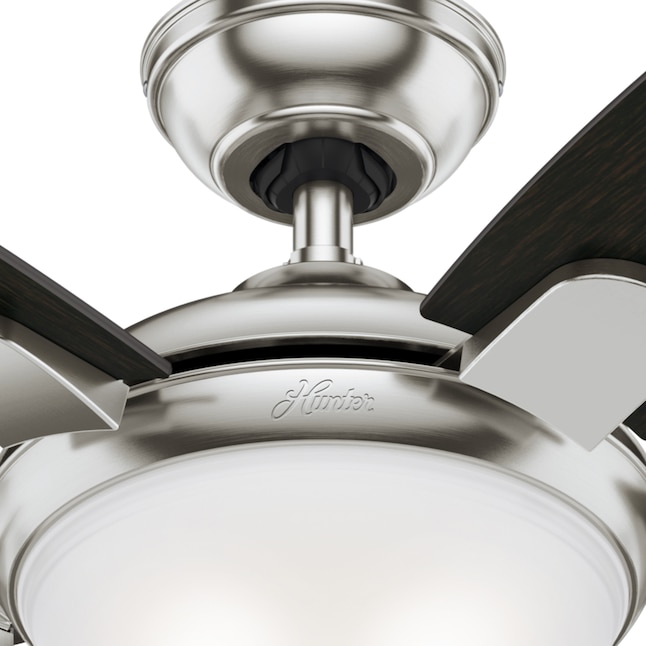 Brushed Nickel Led Indoor Ceiling Fan, Hunter Contempo Ii Ceiling Fan