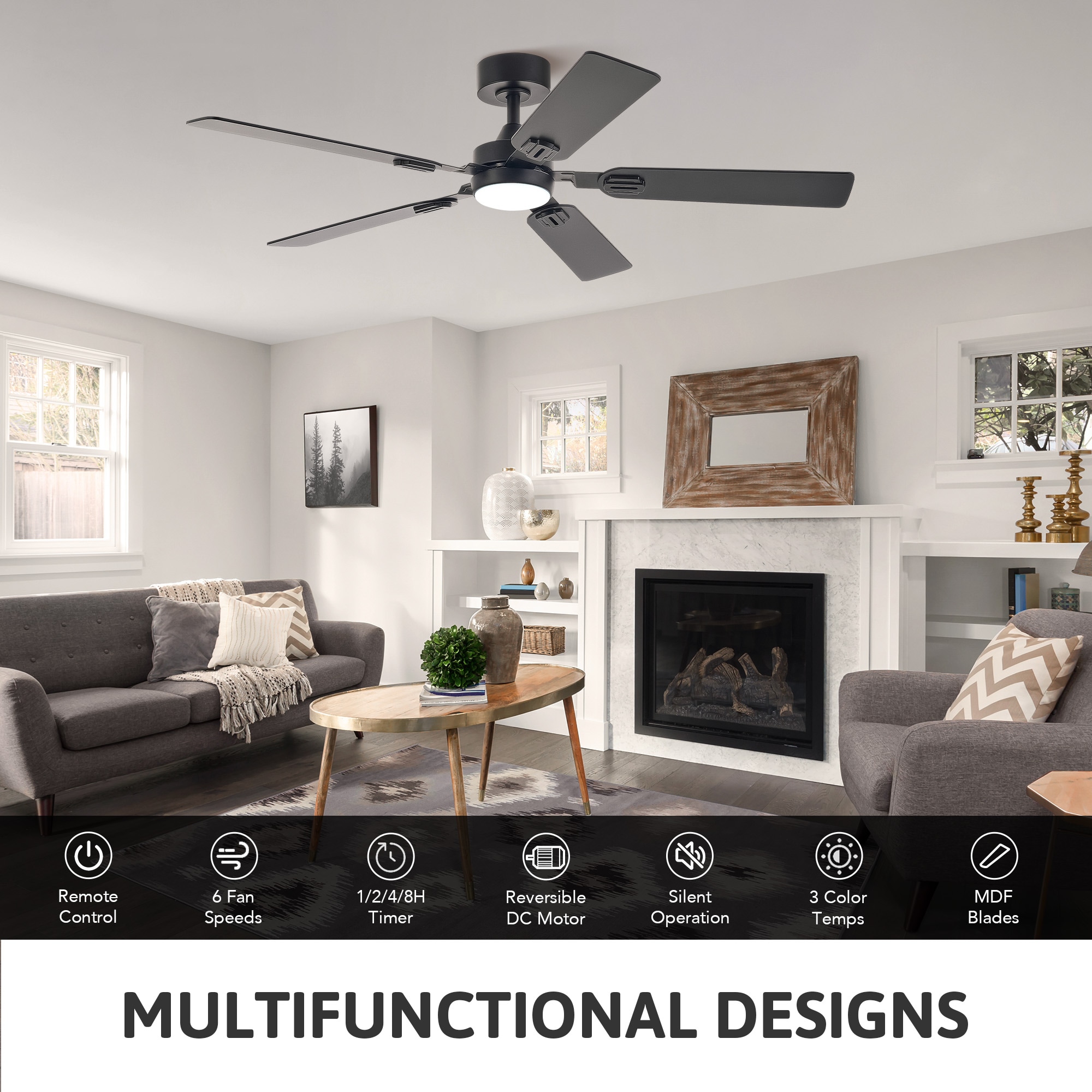 CO-Z CFN-1318-BK Ceiling-Fans - View #4
