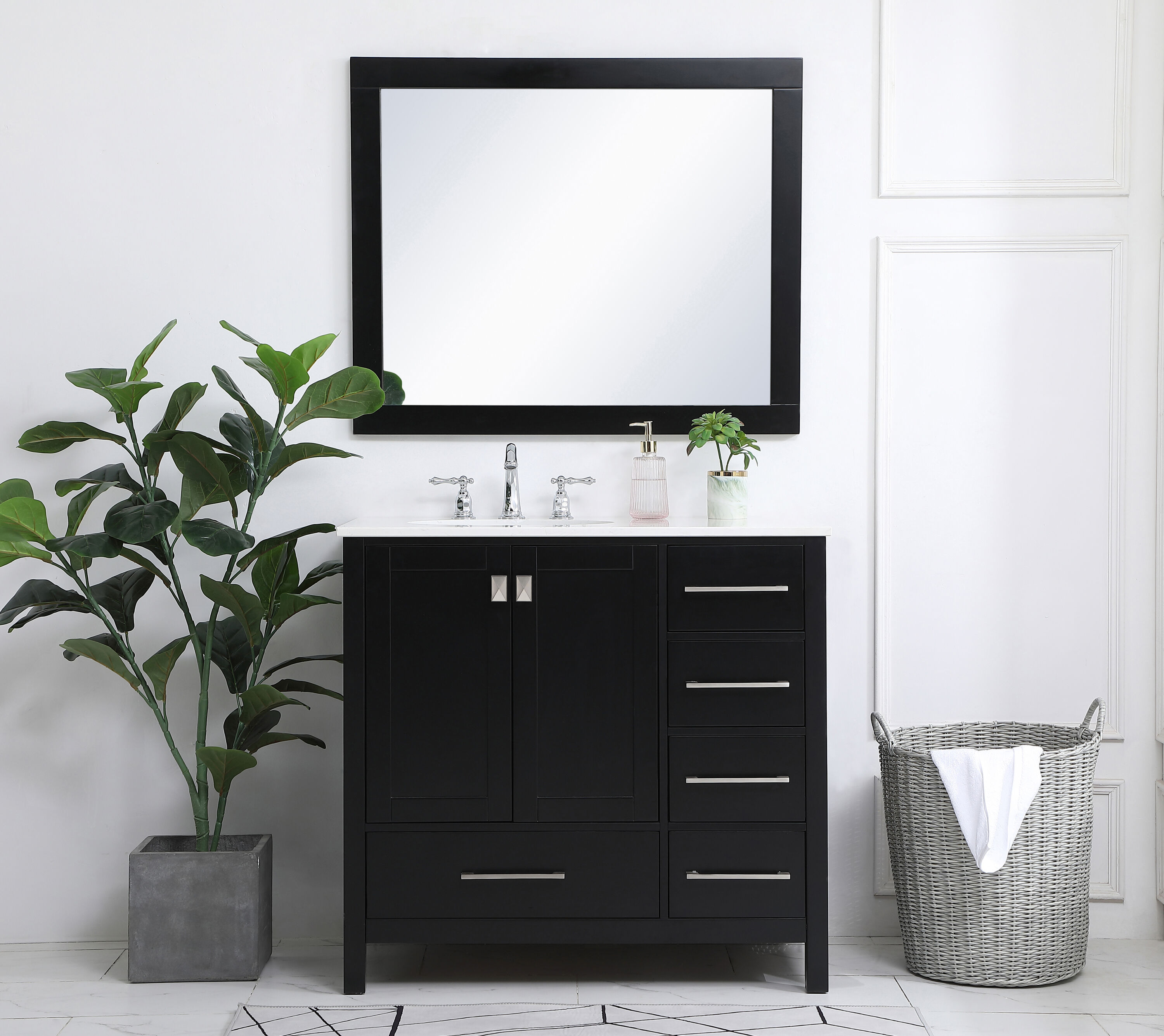 Elegant Decor HF56508BK Bath-Vanity-Combo - View #8