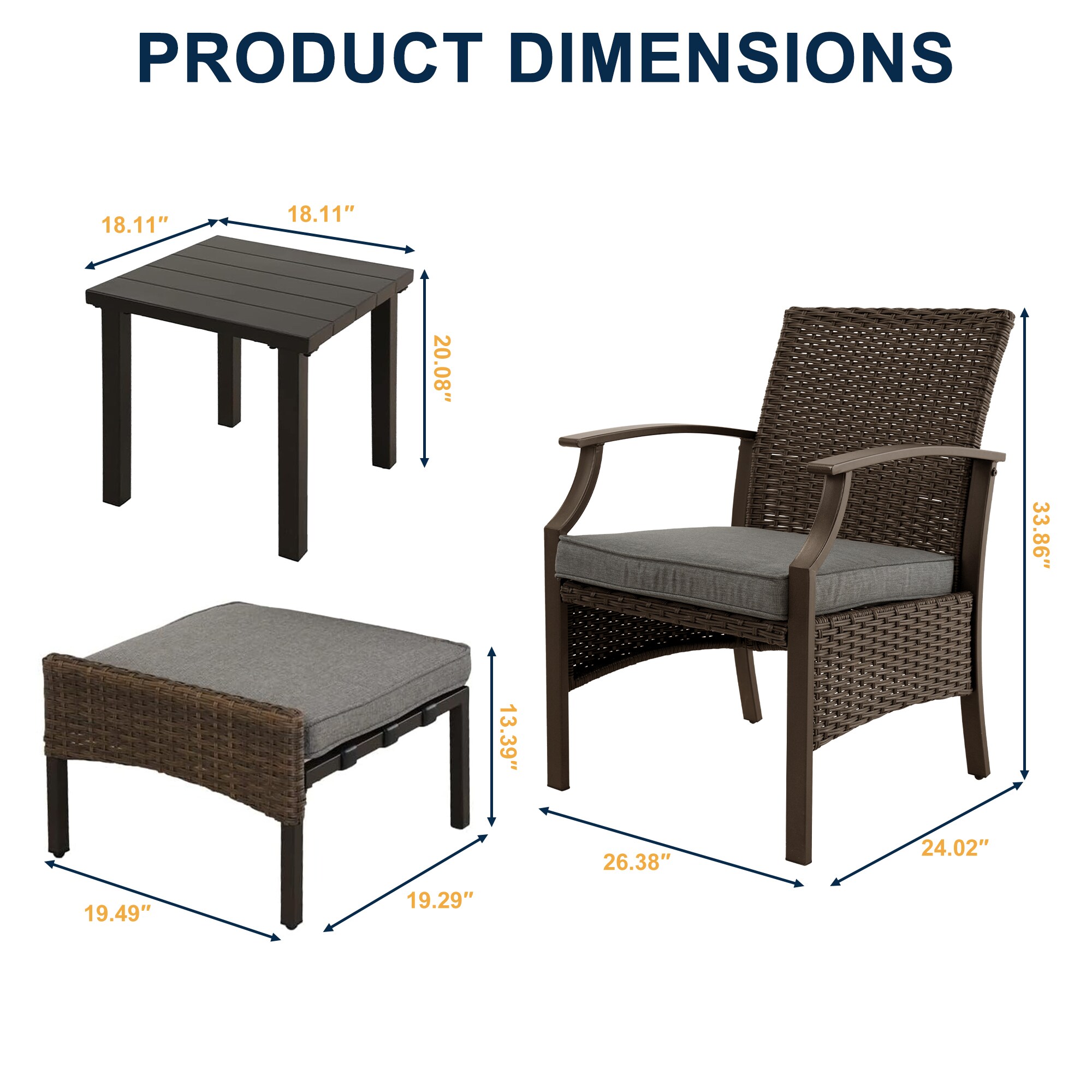 Clihome CL5450342001001 Patio-Conversation-Sets - View #4