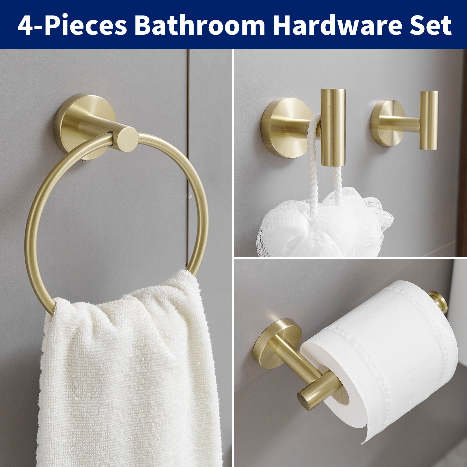 BWE A-91062-BG-R Decorative-Bath-Hardware-Kits - View #4