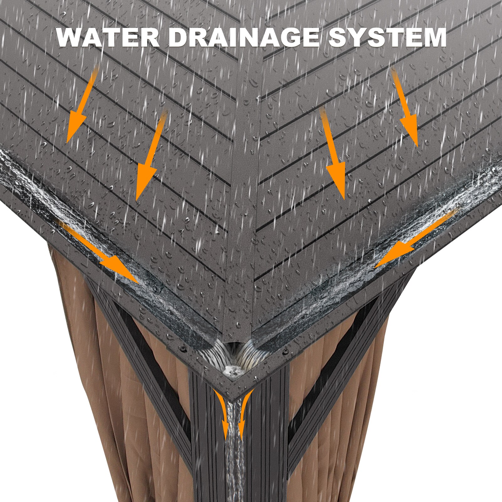 NOBLEMOOD LS-2005BN Wood-Resin-Gazebos - View #3