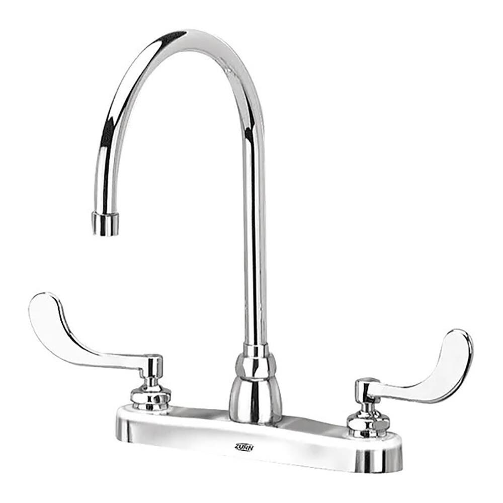 Zurn Z871C4-XL-3F AquaSpec Chrome Double Handle Deck-mount Kitchen Faucet ( Deck Plate Included )