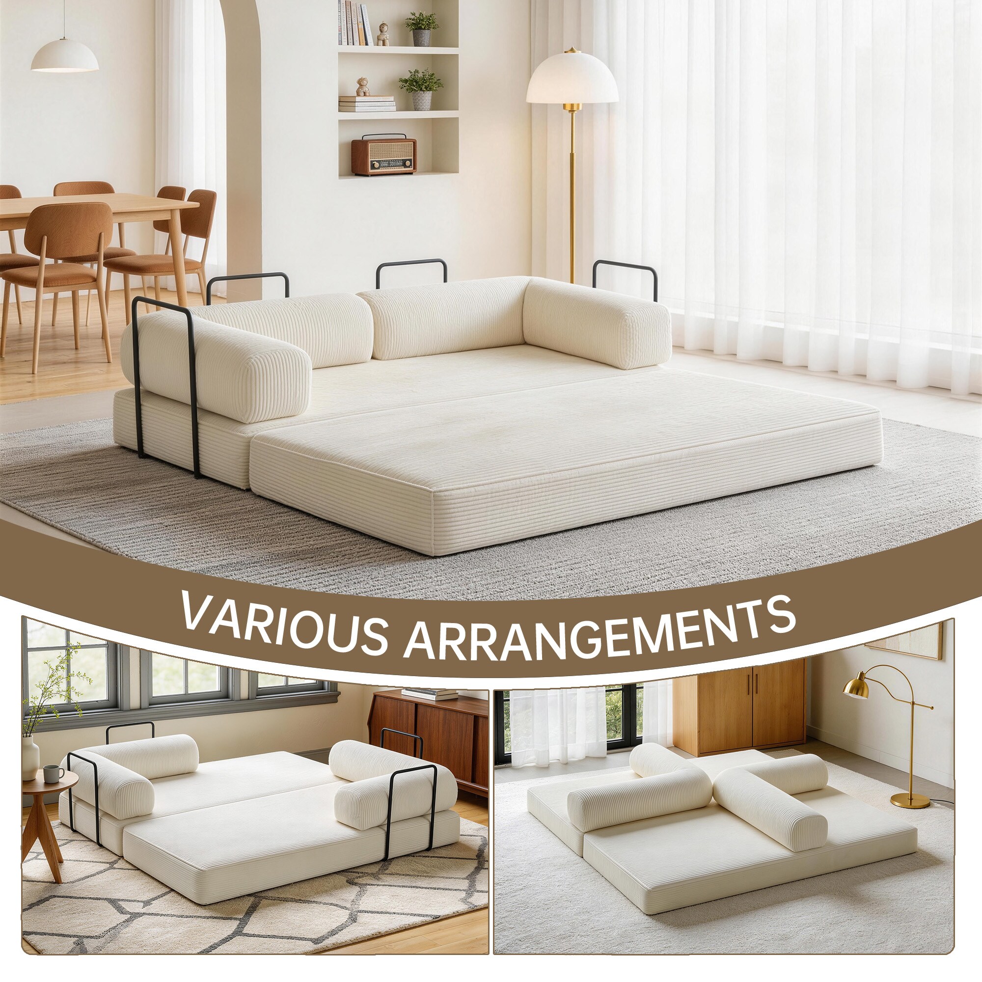 Dreamsidea LS-LS0011-BEIGE-L Sofas-Loveseats - View #8