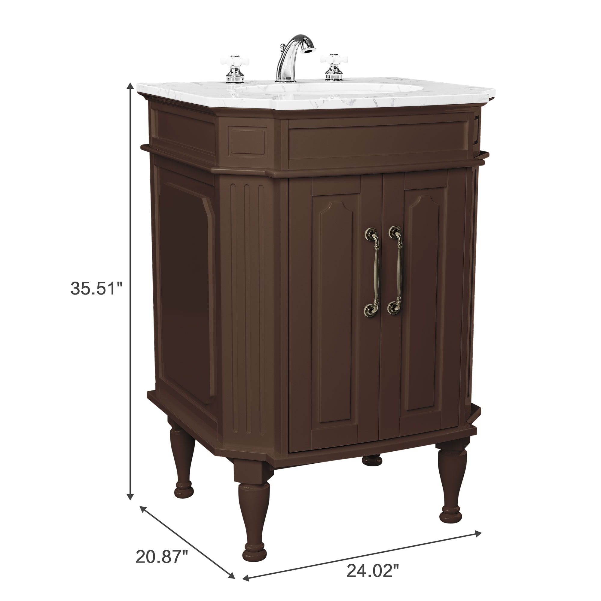VOUA LWS-10X10-LK-BU+BASE Bath-Vanity-Combo - View #4