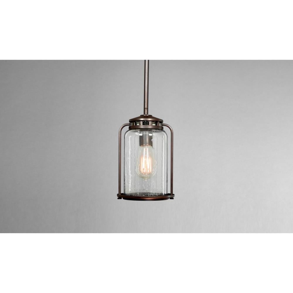 Botta Antique Bronze Glass Cylinder Hanging Lantern