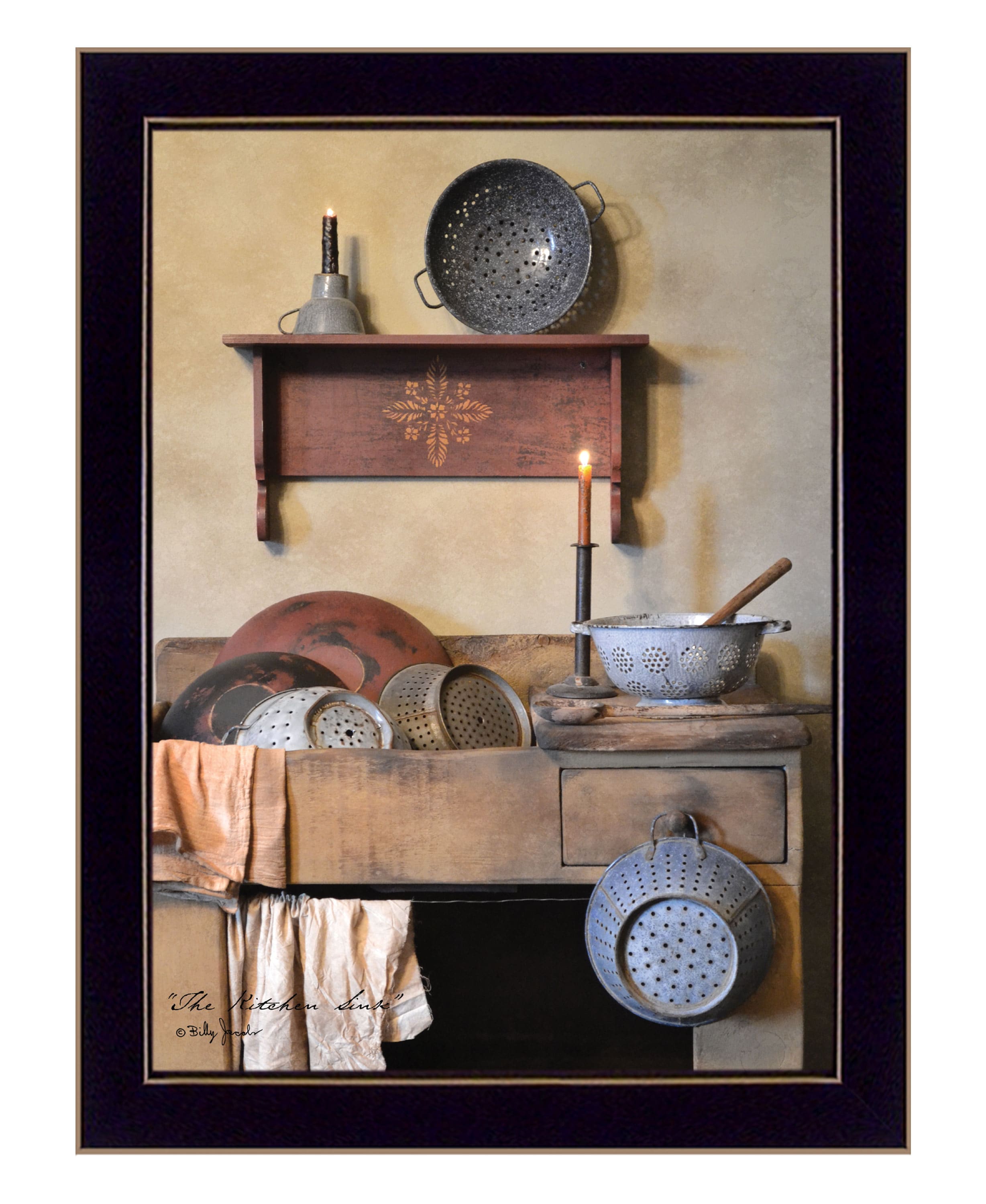 Tinyhomie The Kitchen Sink Billy Jacobs Ready to Hang Framed Print Black Frame