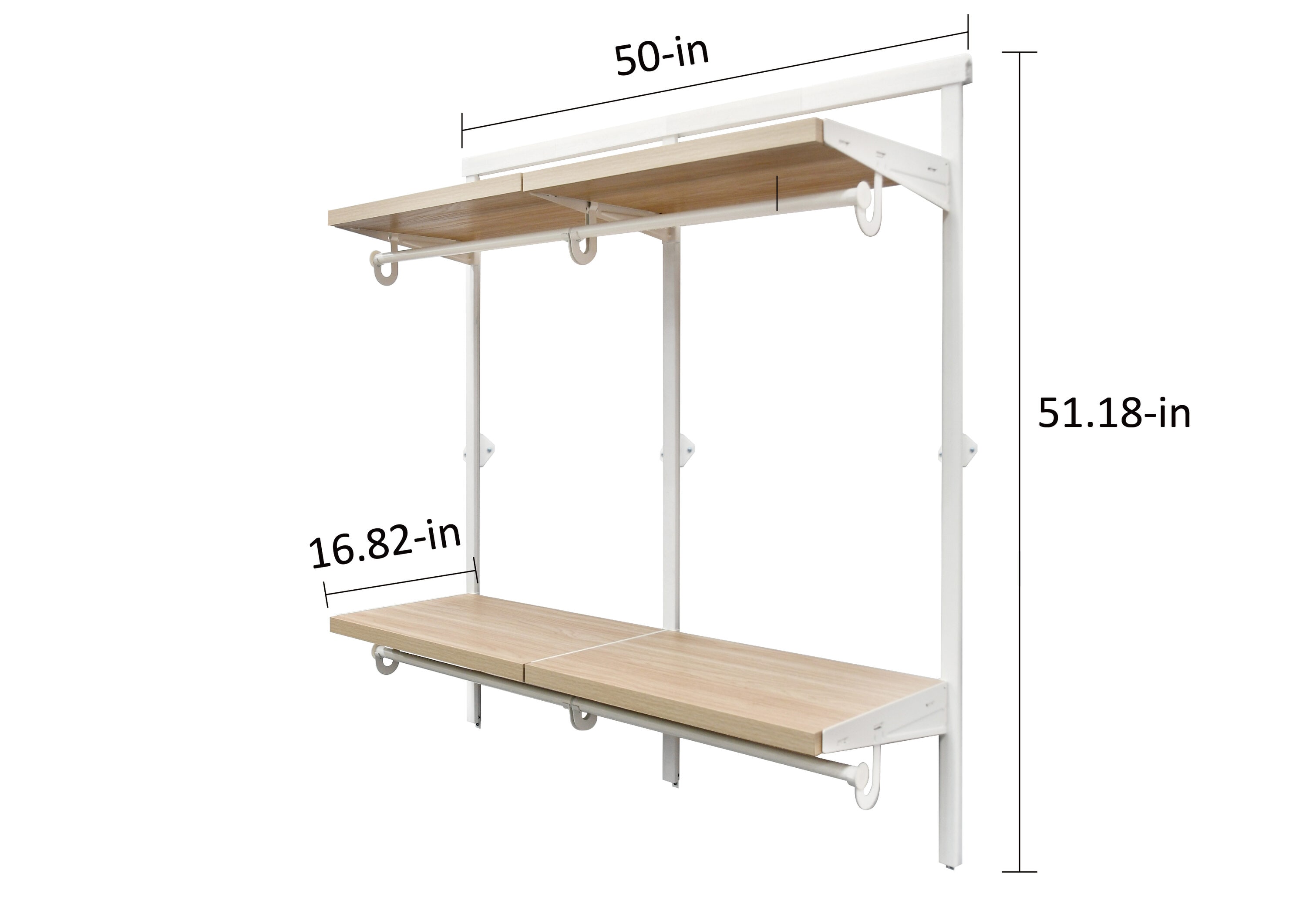 Origin 21 WD4KIT-16-OAK Wood-Closet-Kits - View #22