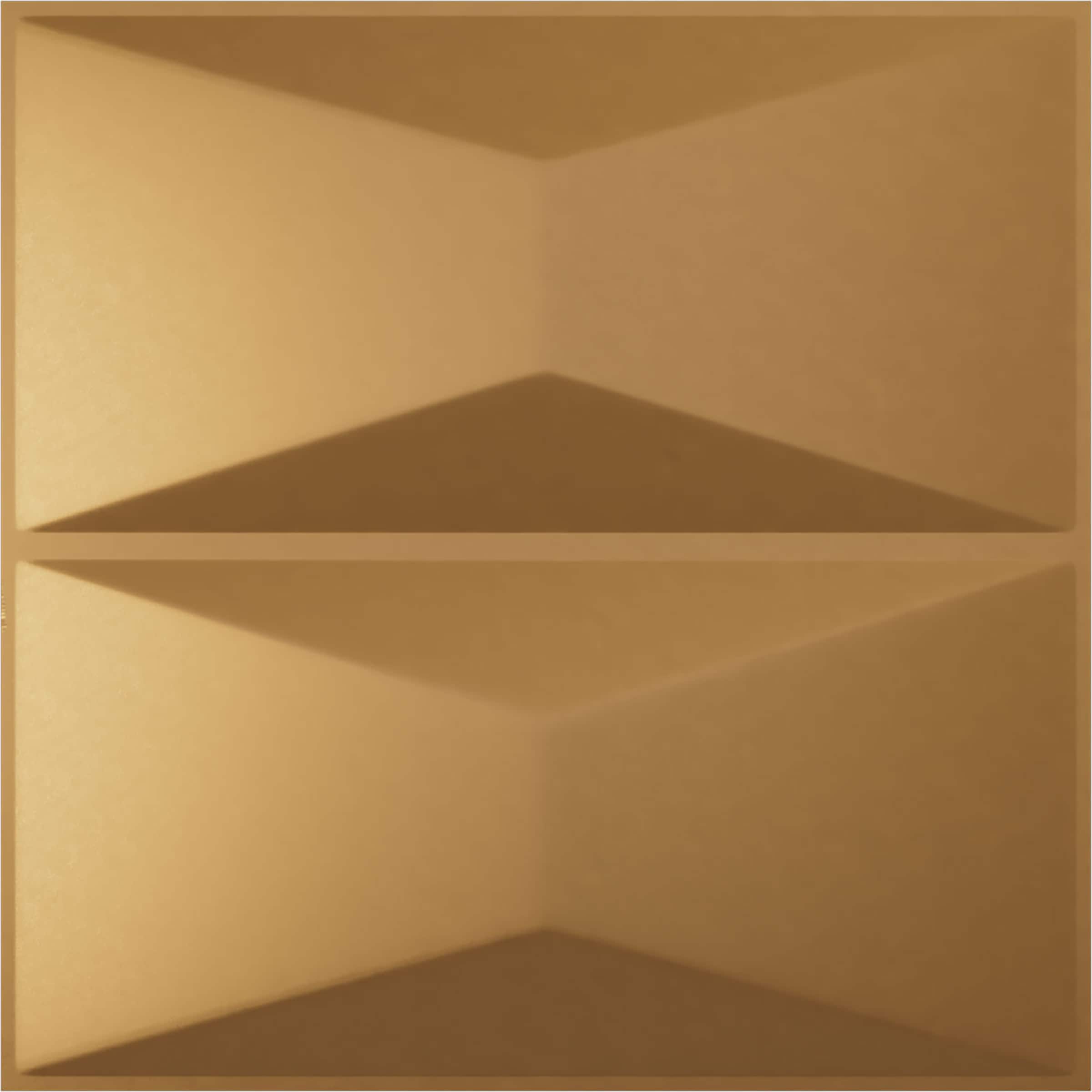 Ekena Millwork WP20X20ABBGL 19-5/8-in x 19-5/8-in Embossed Paintable/Stainable Gold PVC Wall Panel ( 2.67-sq ft )