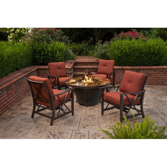Living Fire Pit Table 48 In W 55000 Btu, 48 Inch Fire Pit Table Cover