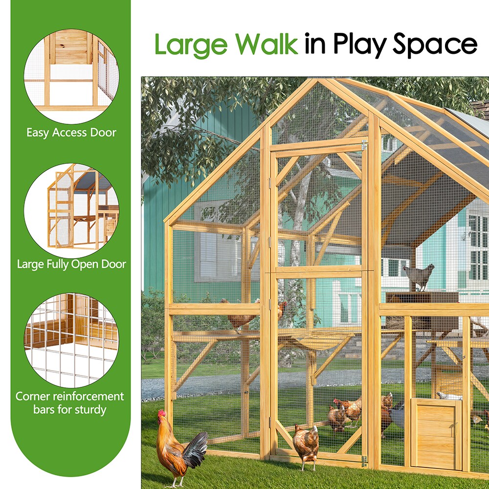 Homsee C-KF150158-09-AB Chicken-Coops-Rabbit-Hutches - View #9