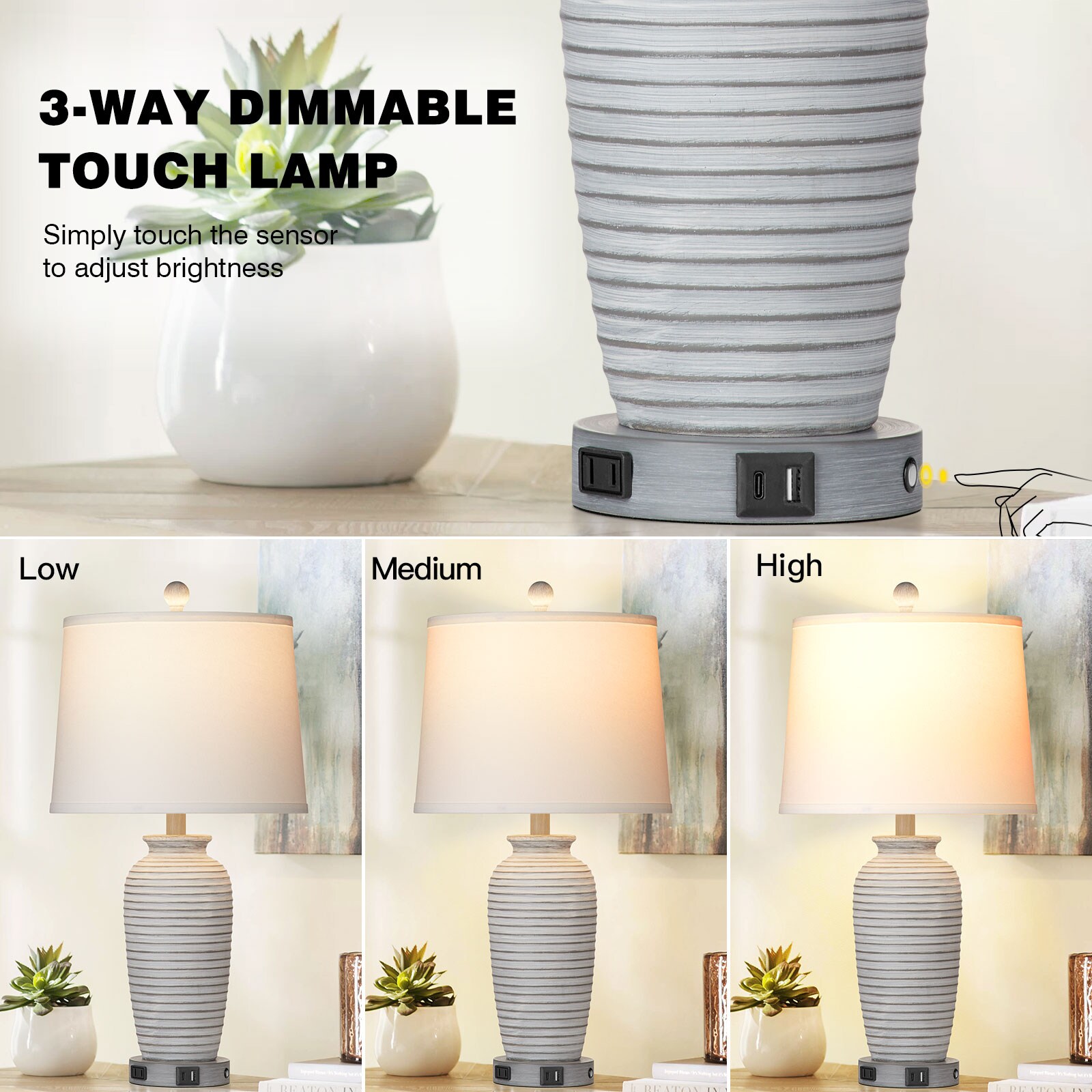 UrFurnishings TD-330 Table-Lamps - View #6